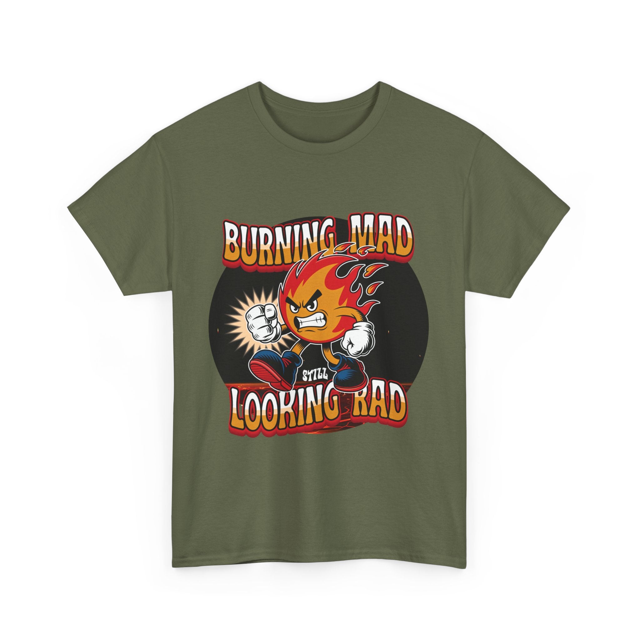 Burning Mad Looking Rad Unisex Tee