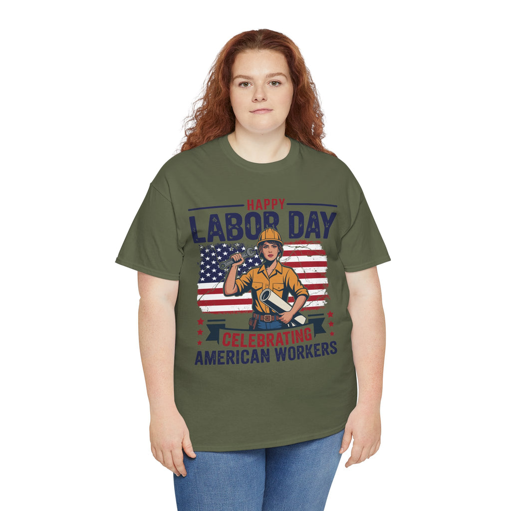 Happy US Labour Day T-Shirt - Unisex Heavy Cotton Tee