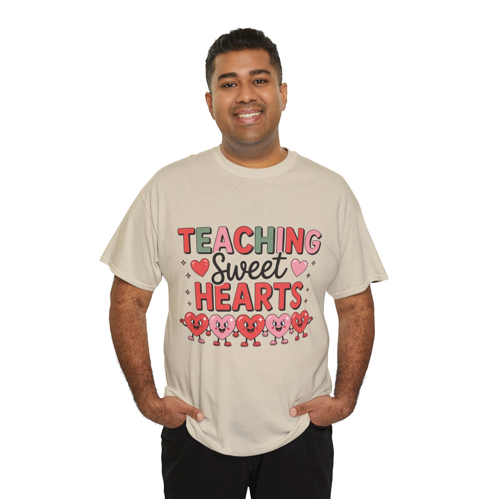 Teaching Sweet Hearts Valentine Teacher Unisex Cotton T-Shirt