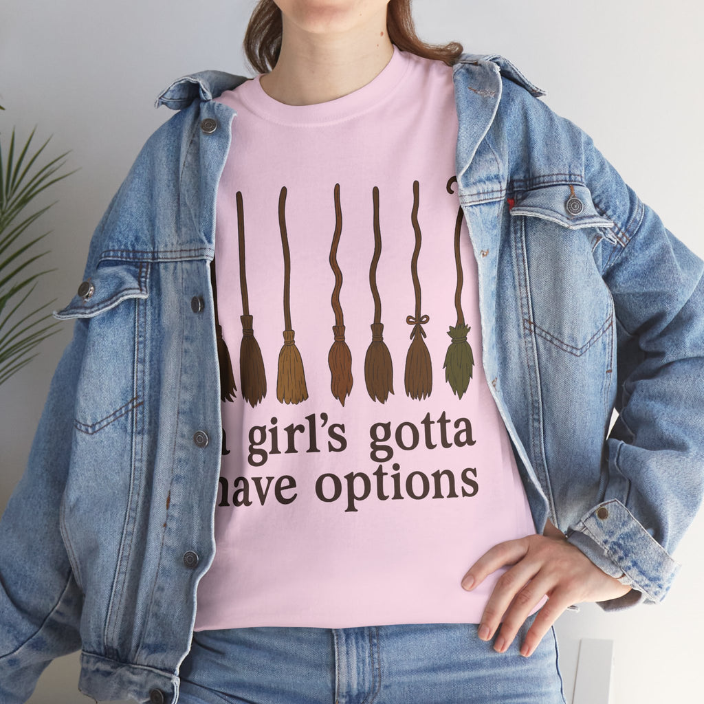 Witch Brooms Options Unisex Cotton Tee