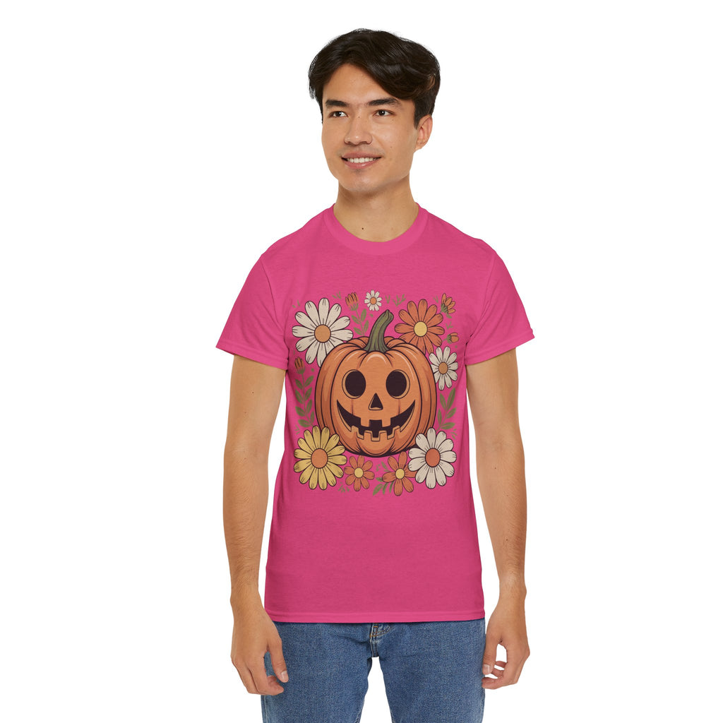 Halloween Pumpkin Unisex Cotton Tee