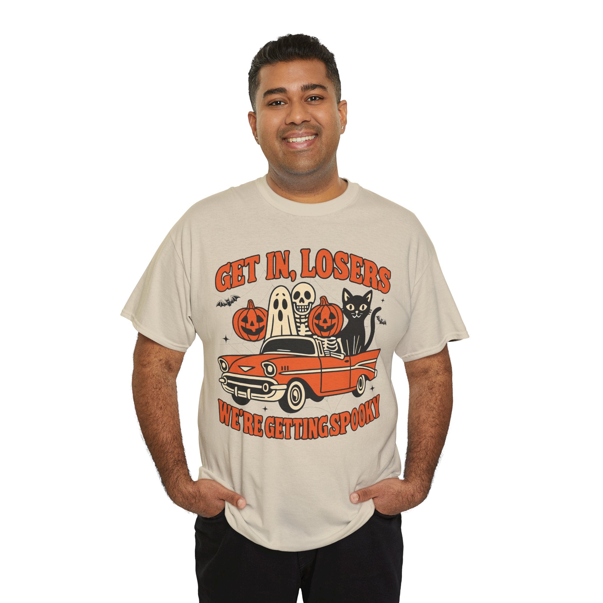 Halloween Skeleton Pumpkin Black Cat Unisex Cotton Tee