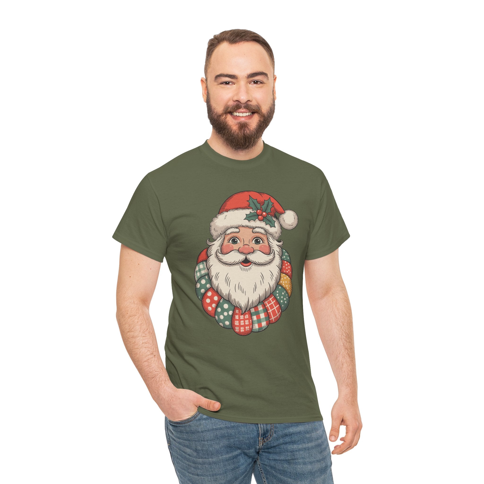 Vintage Santa Unisex Cotton Tee