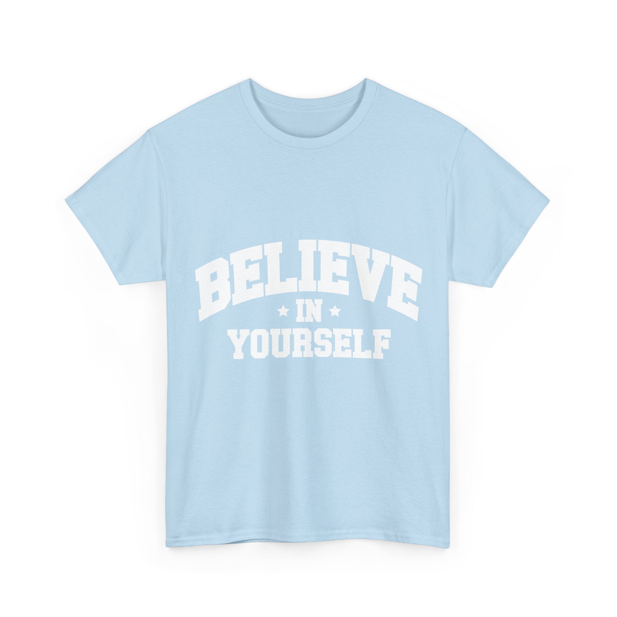 Believe in Yourself Varsity Unisex Cotton Tee