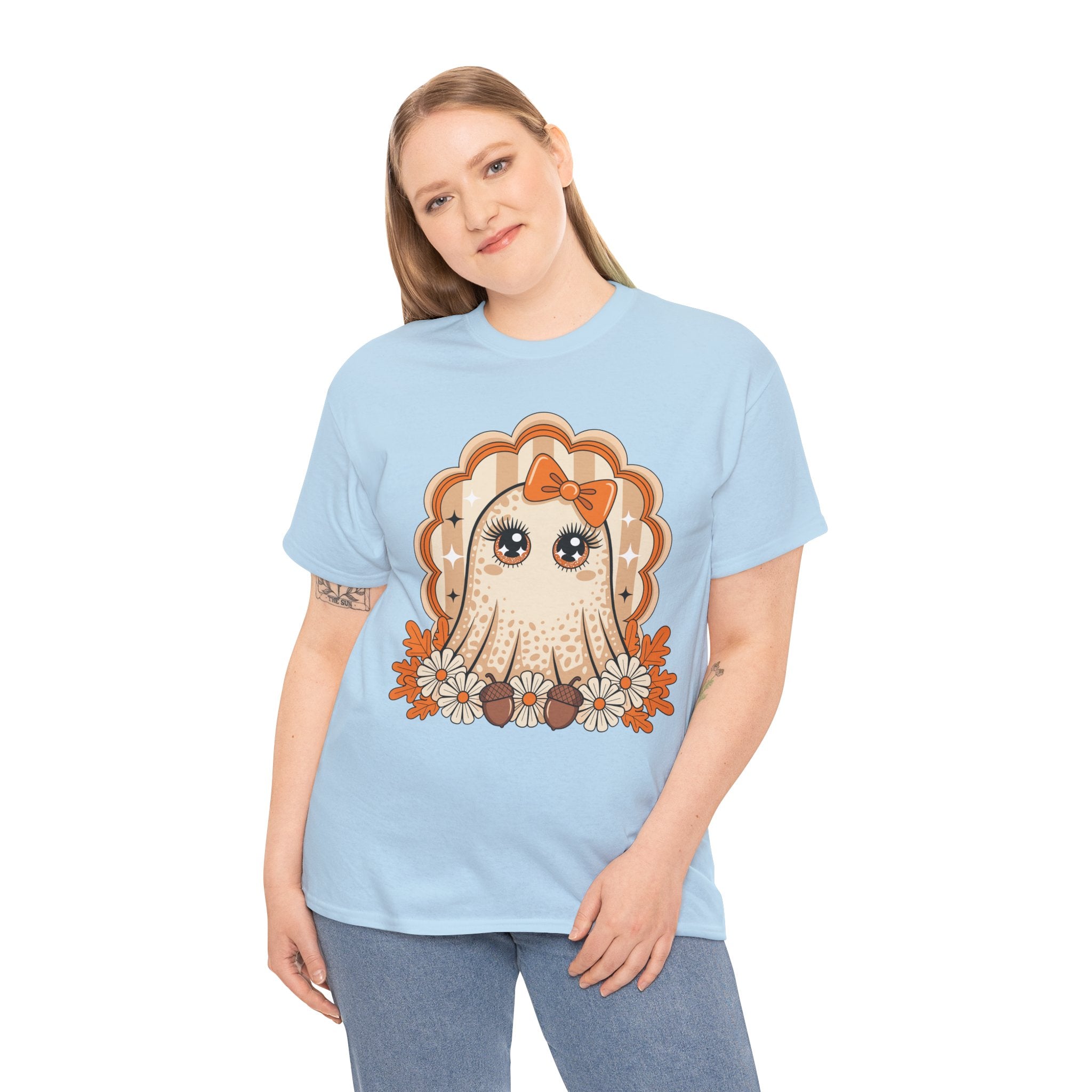Ghost and Daisies Unisex Cotten Tee
