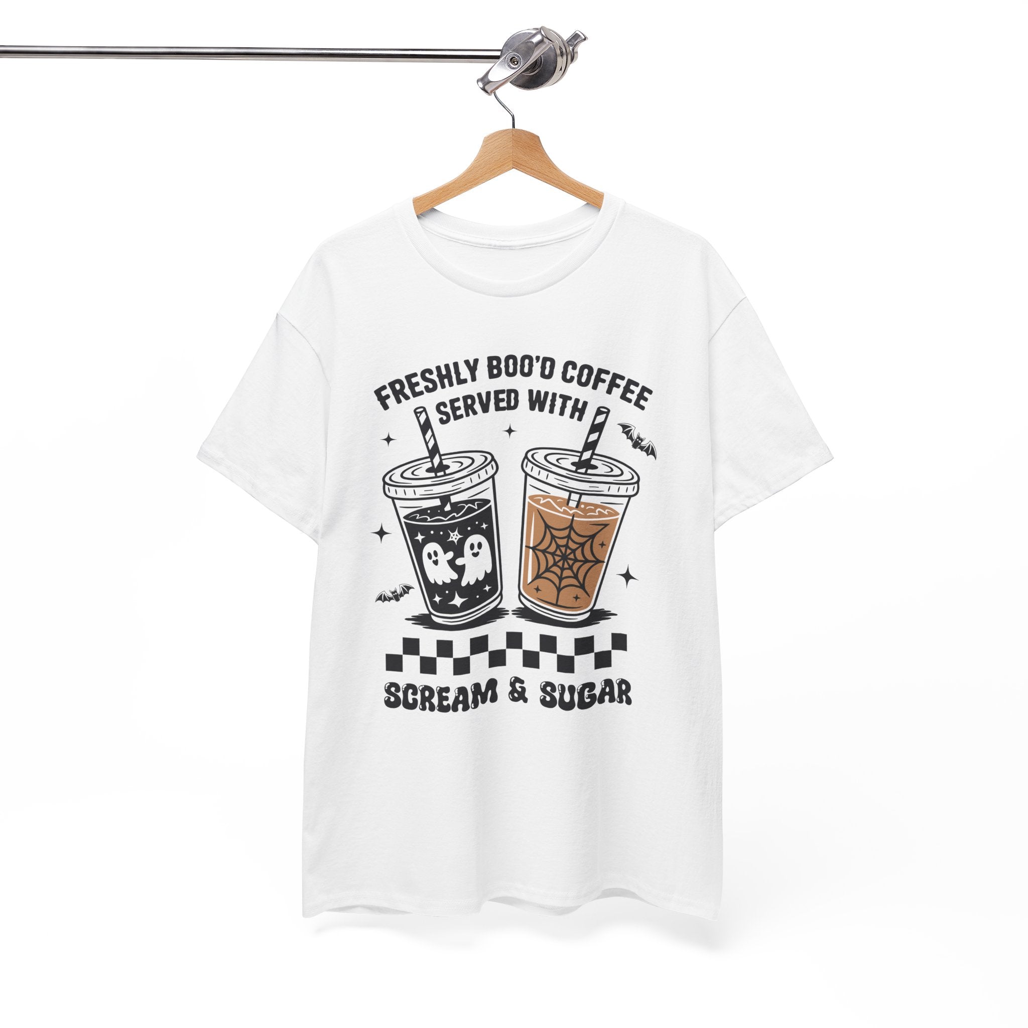 Halloween Iced Coffee Unisex Cotton Tee