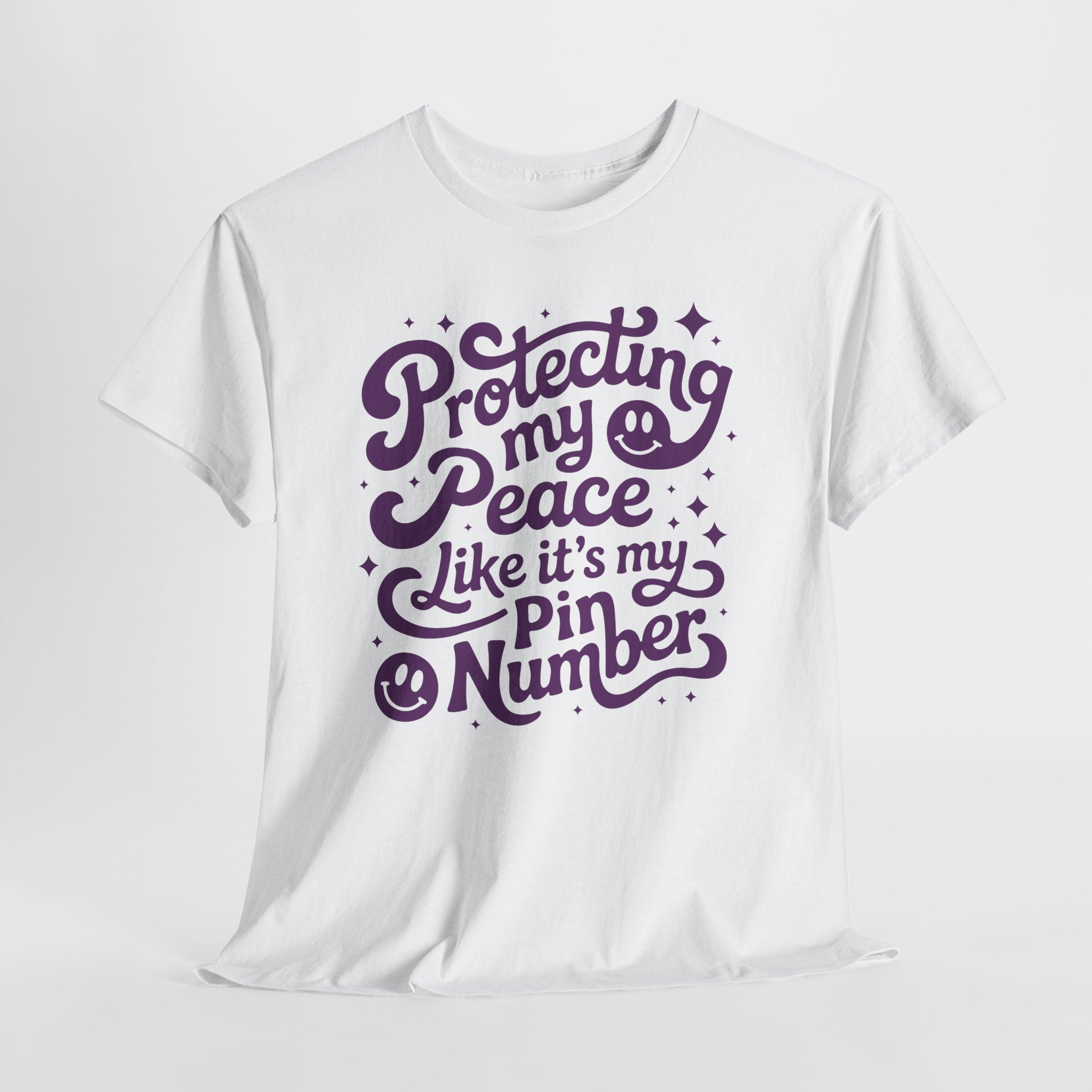 Protecting My Peace Like It’s My PIN Number Tee — Retro Motivational Graphic Unisex Cotton T-Shirt
