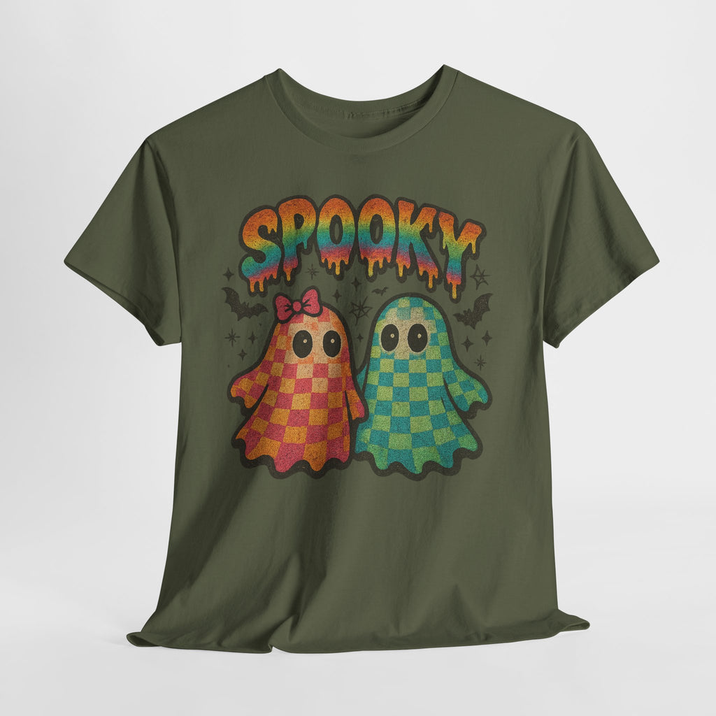 Spooky Pastel Ghosts Unisex Cotton Tee