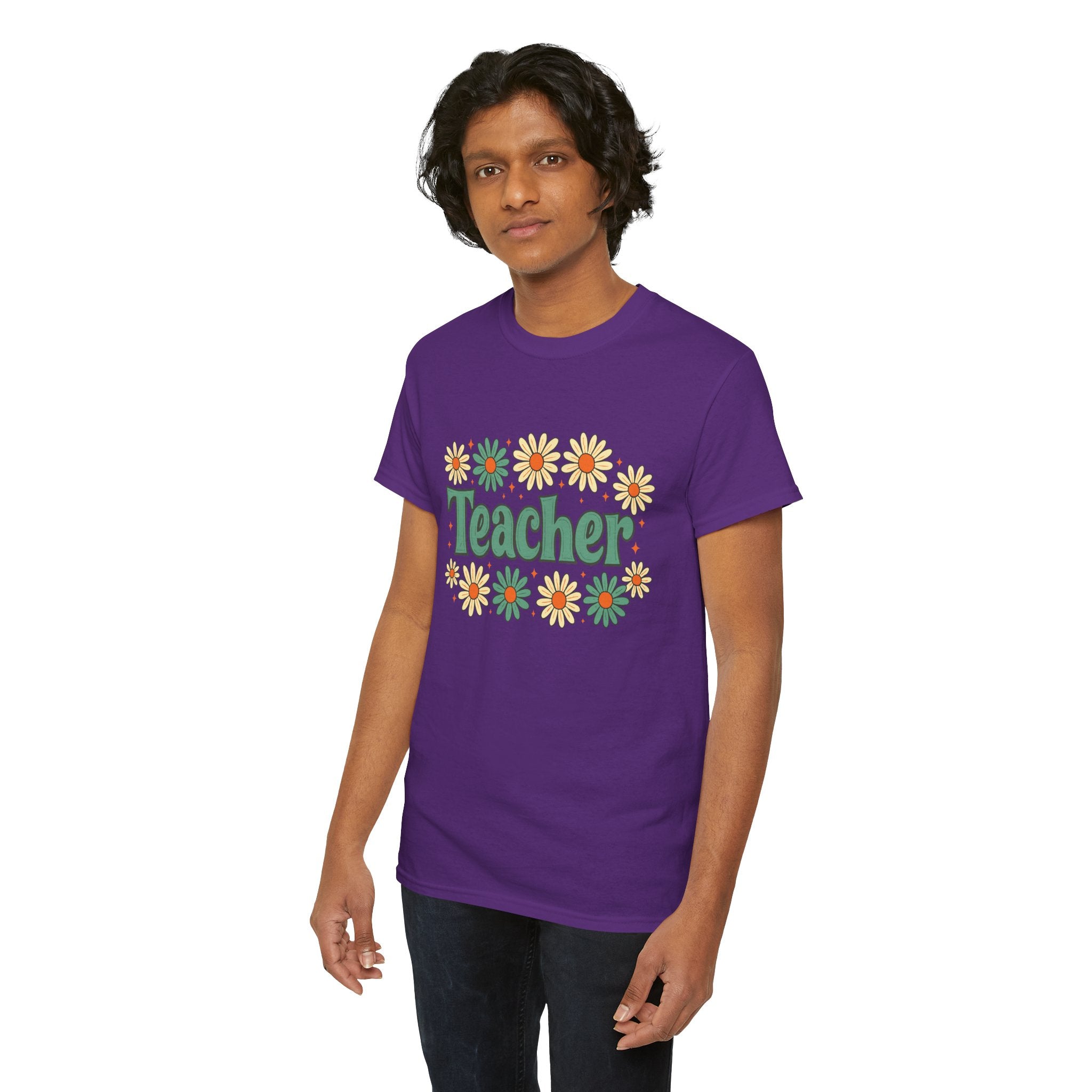 Floral Teacher Tee - Perfect Gift for Educators