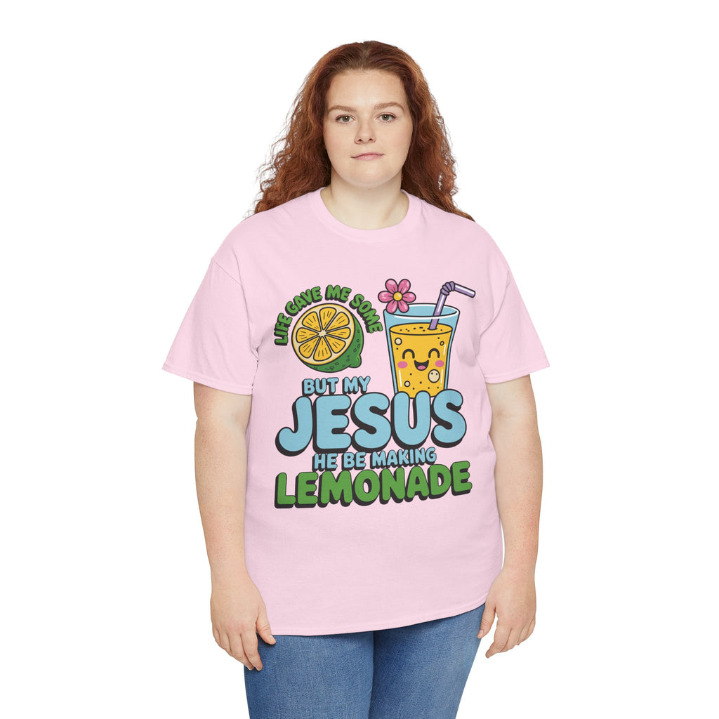 Christian Lemonade T‑Shirt — "Life Gave Me Some Lemons, My Jesus Makes Lemonade"Unisex Cotton Tee