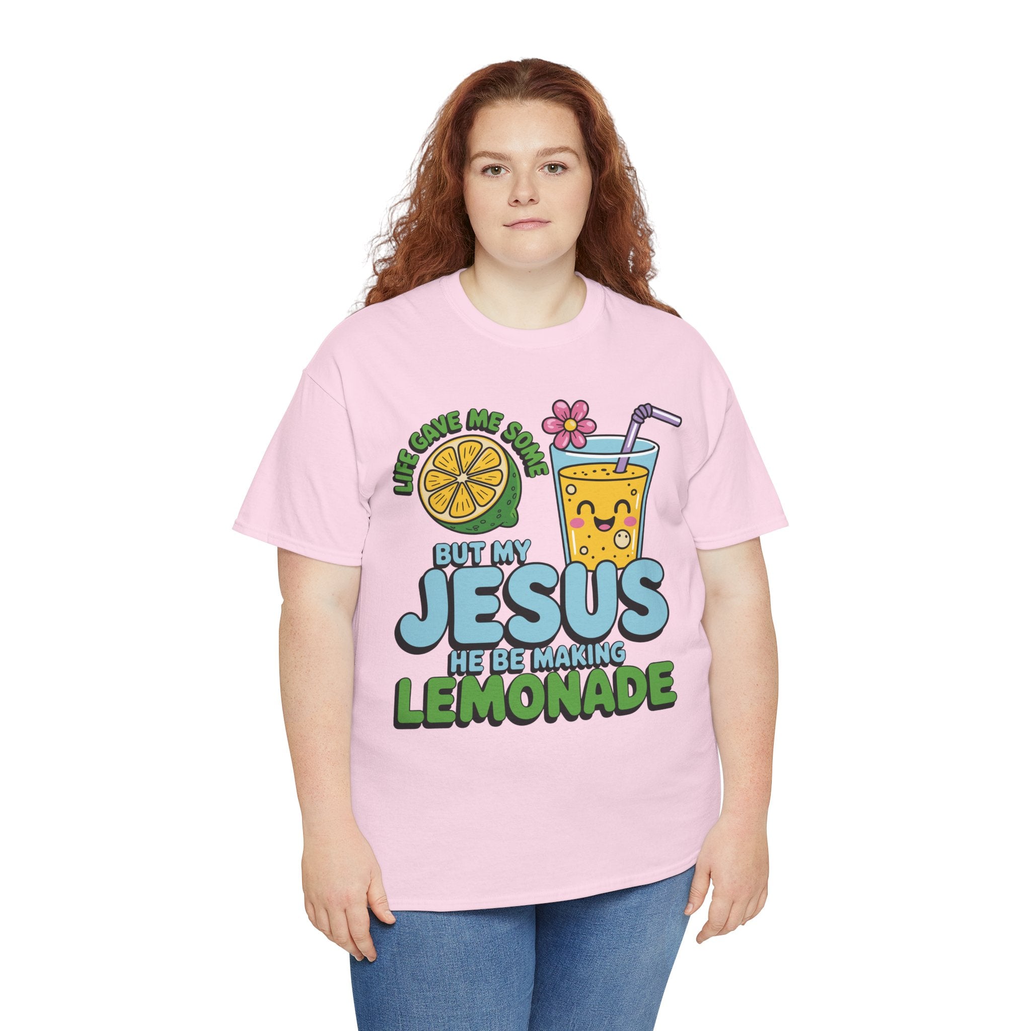 Christian Lemonade T‑Shirt — "Life Gave Me Some Lemons, My Jesus Makes Lemonade"Unisex Cotton Tee