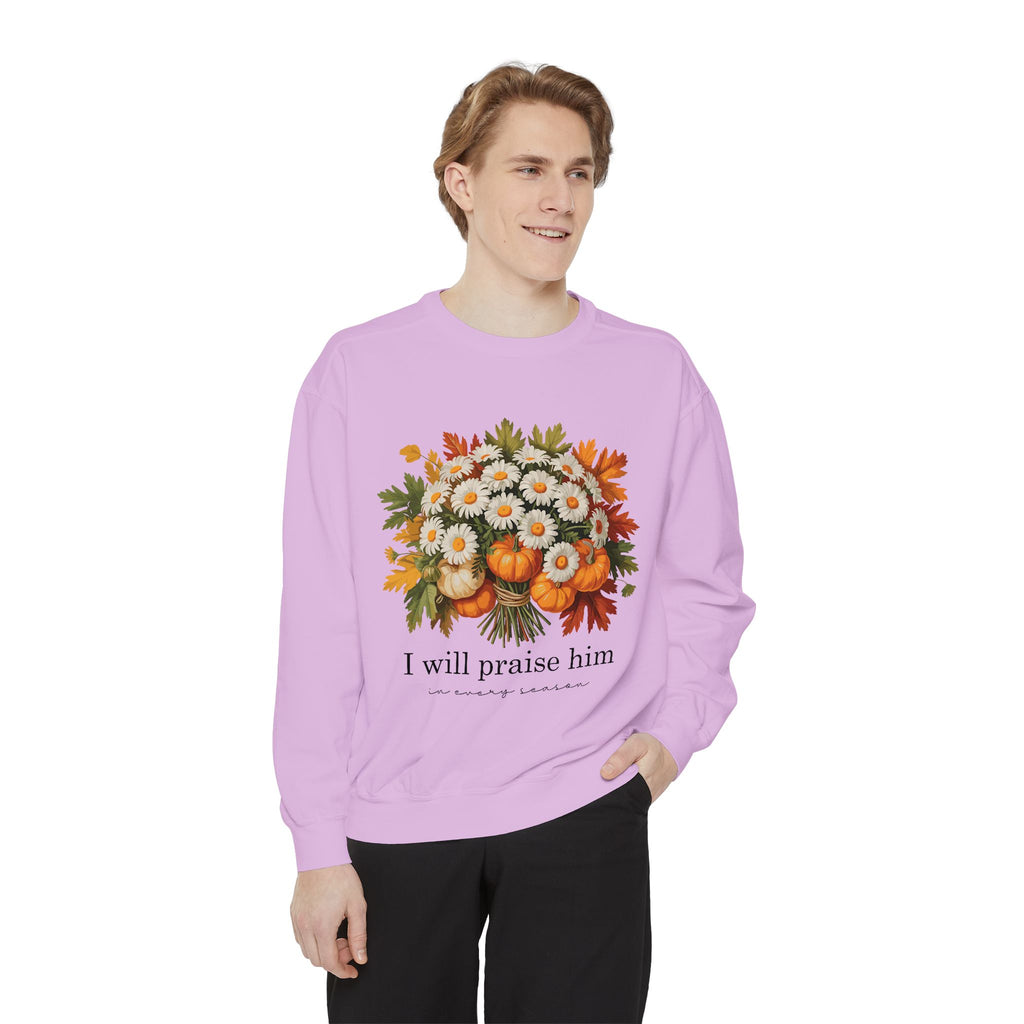 Praise Him Floral Sweatshirt- Unisex