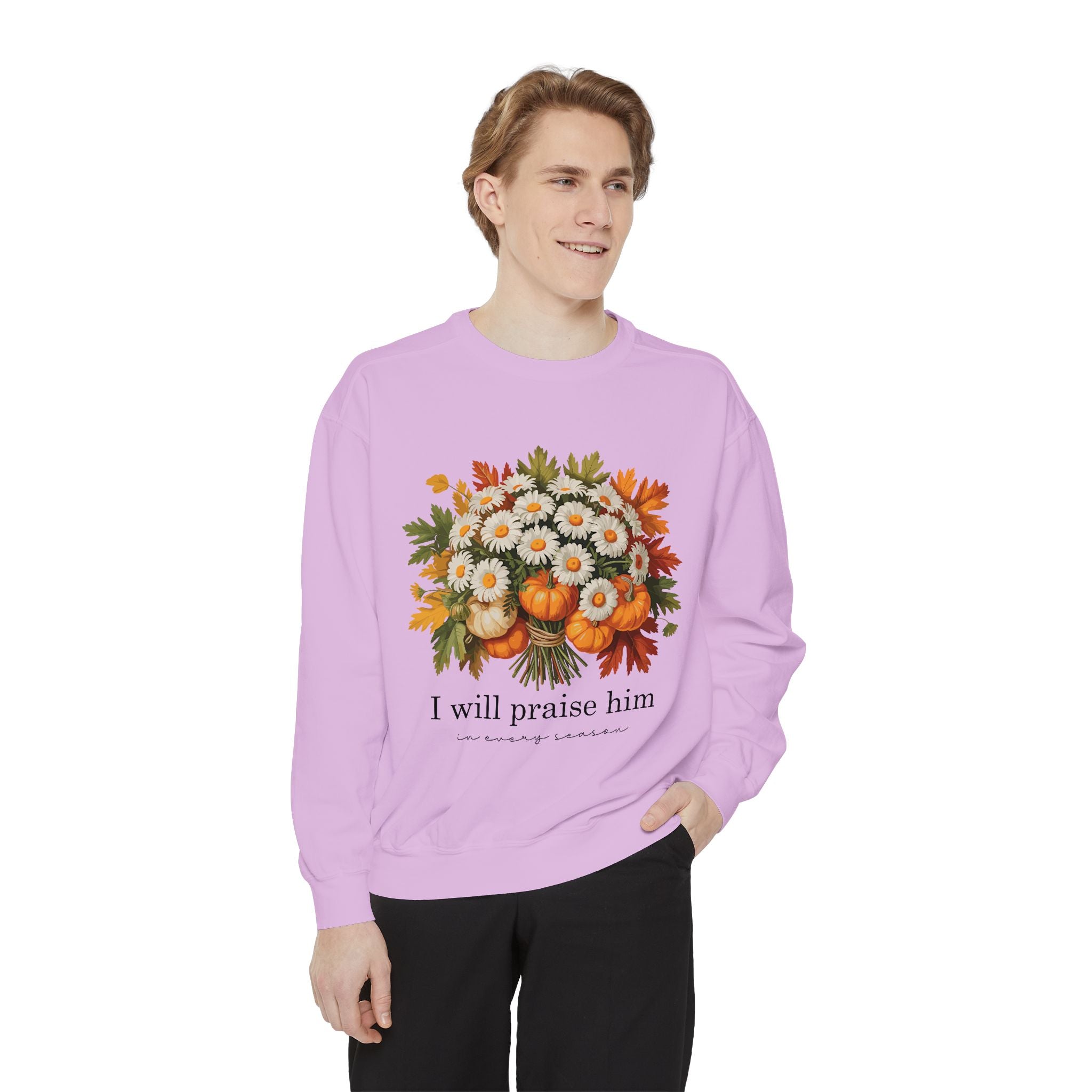 Praise Him Floral Sweatshirt- Unisex