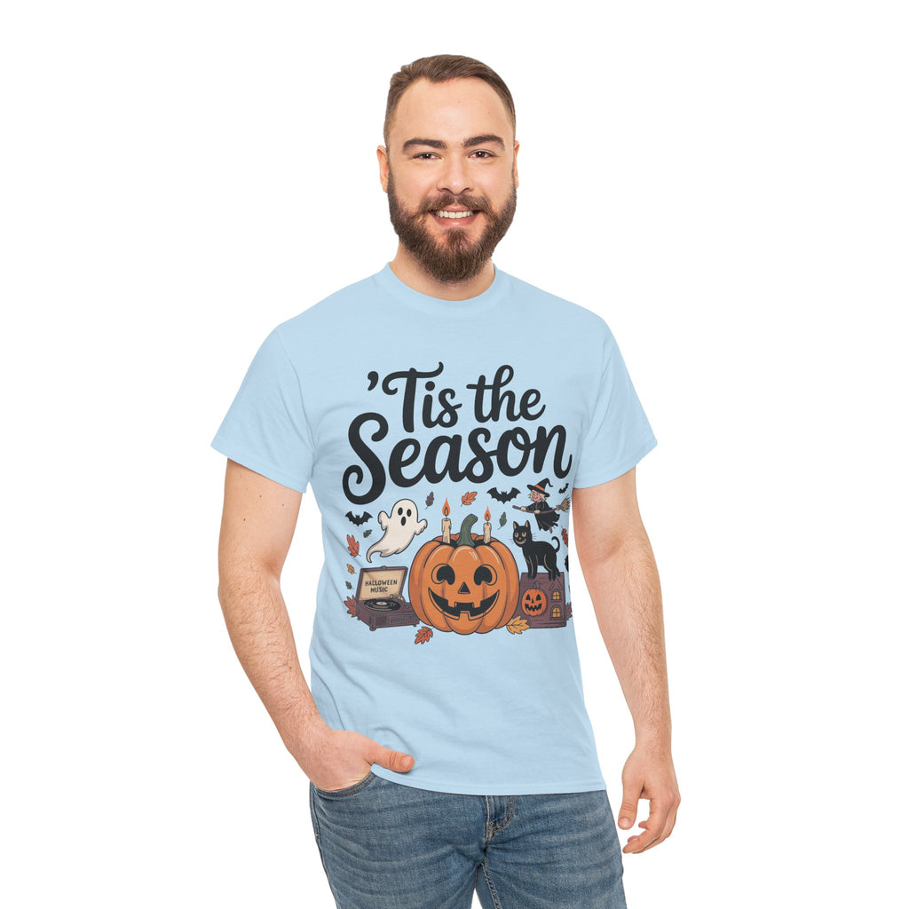 Holiday Season Unisex Cotton T-Shirt - Tis the Season Design
