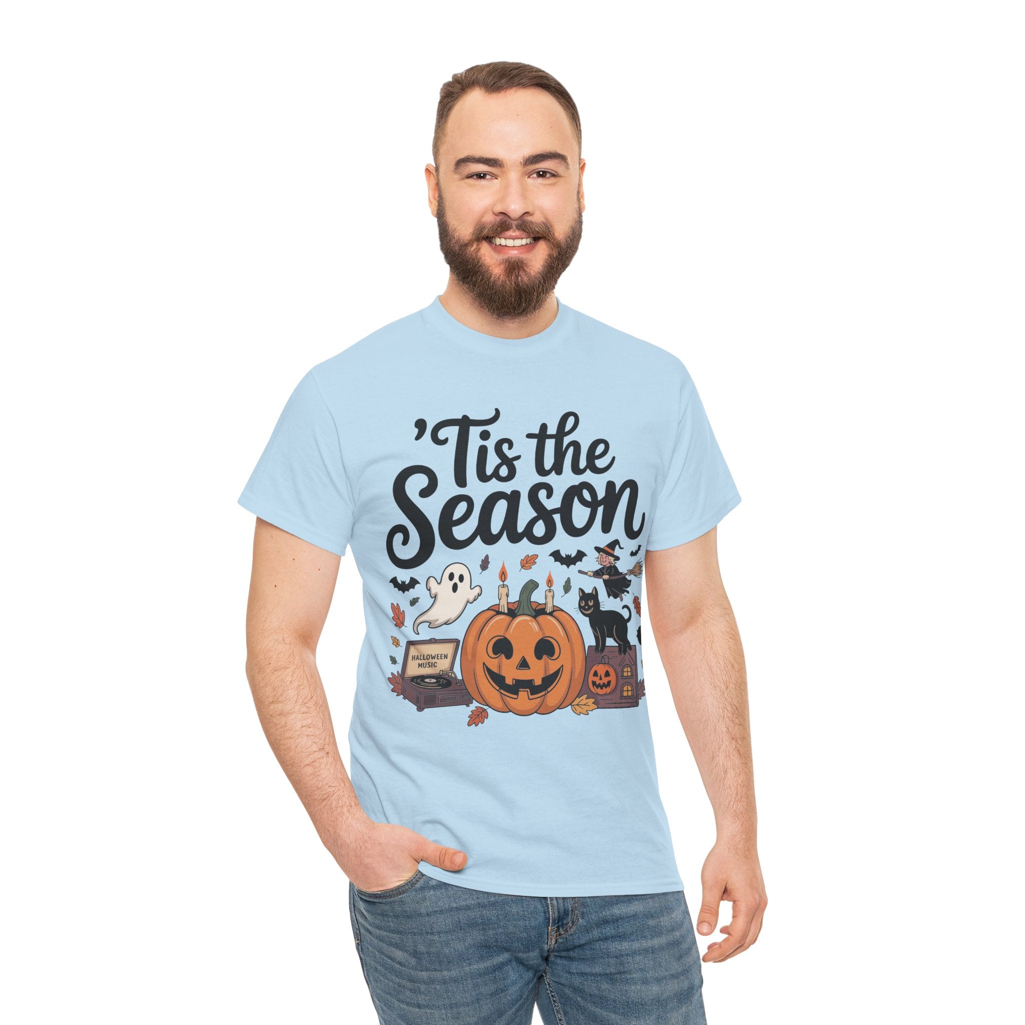 Holiday Season Unisex Cotton T-Shirt - Tis the Season Design