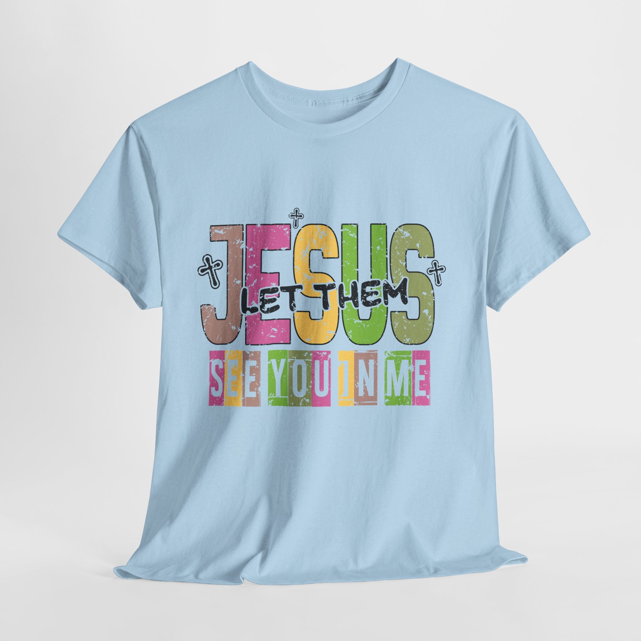 Jesus ‘See You In Me’ Distressed Pastel Unisex Cotton T-Shirt