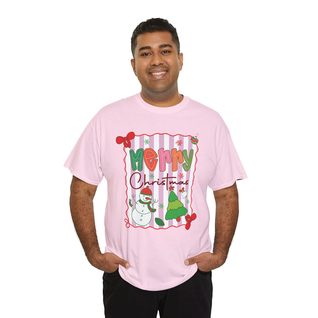 Christmas Snowman Unisex Cotton Tee