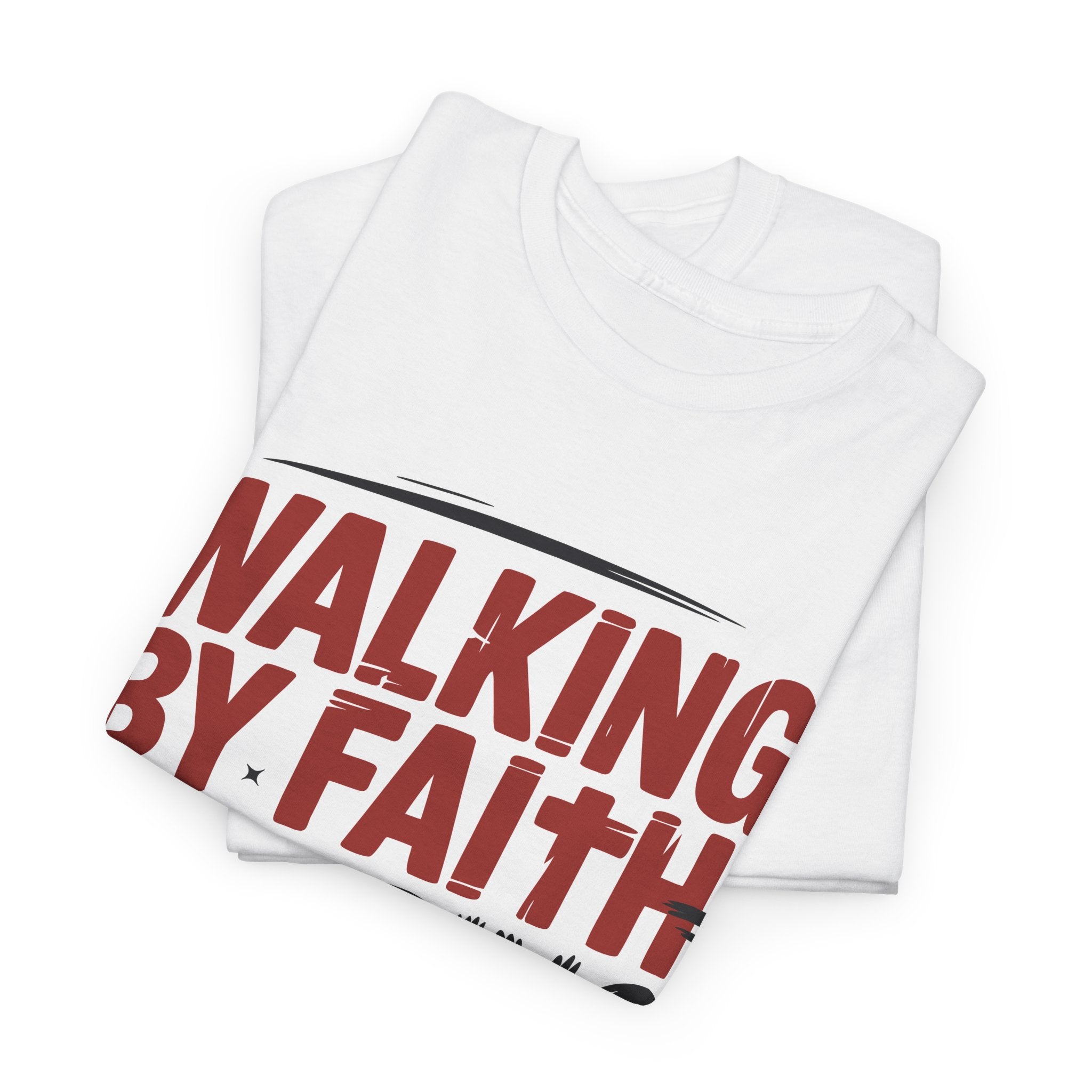 Walking by Faith, Tripping Constantly Unisex Cotton T-Shirt