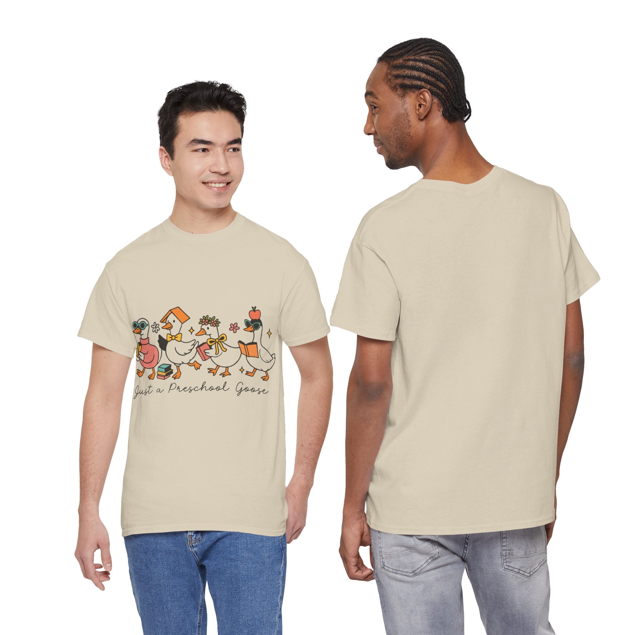 "Just A Preschool Goose" Unisex Cotton Tee