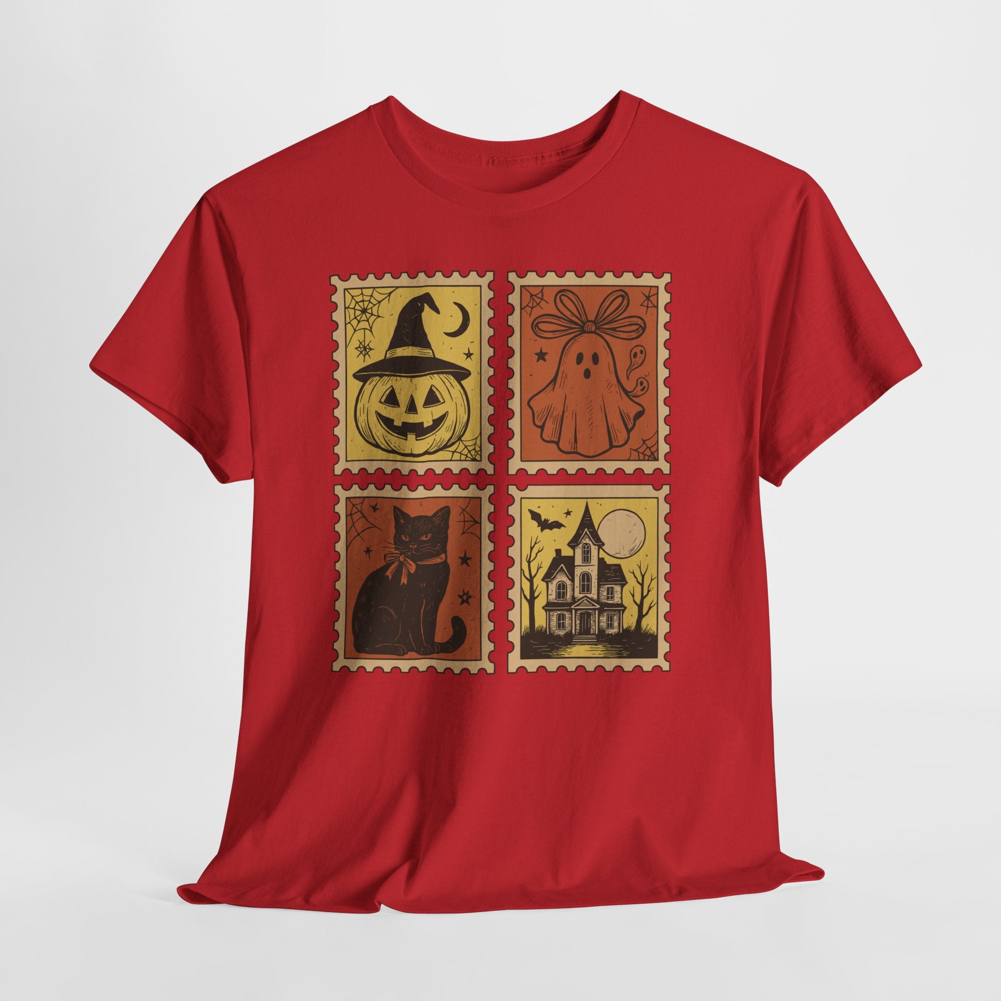 Halloween Stamp Collection Unisex Cotton Tee