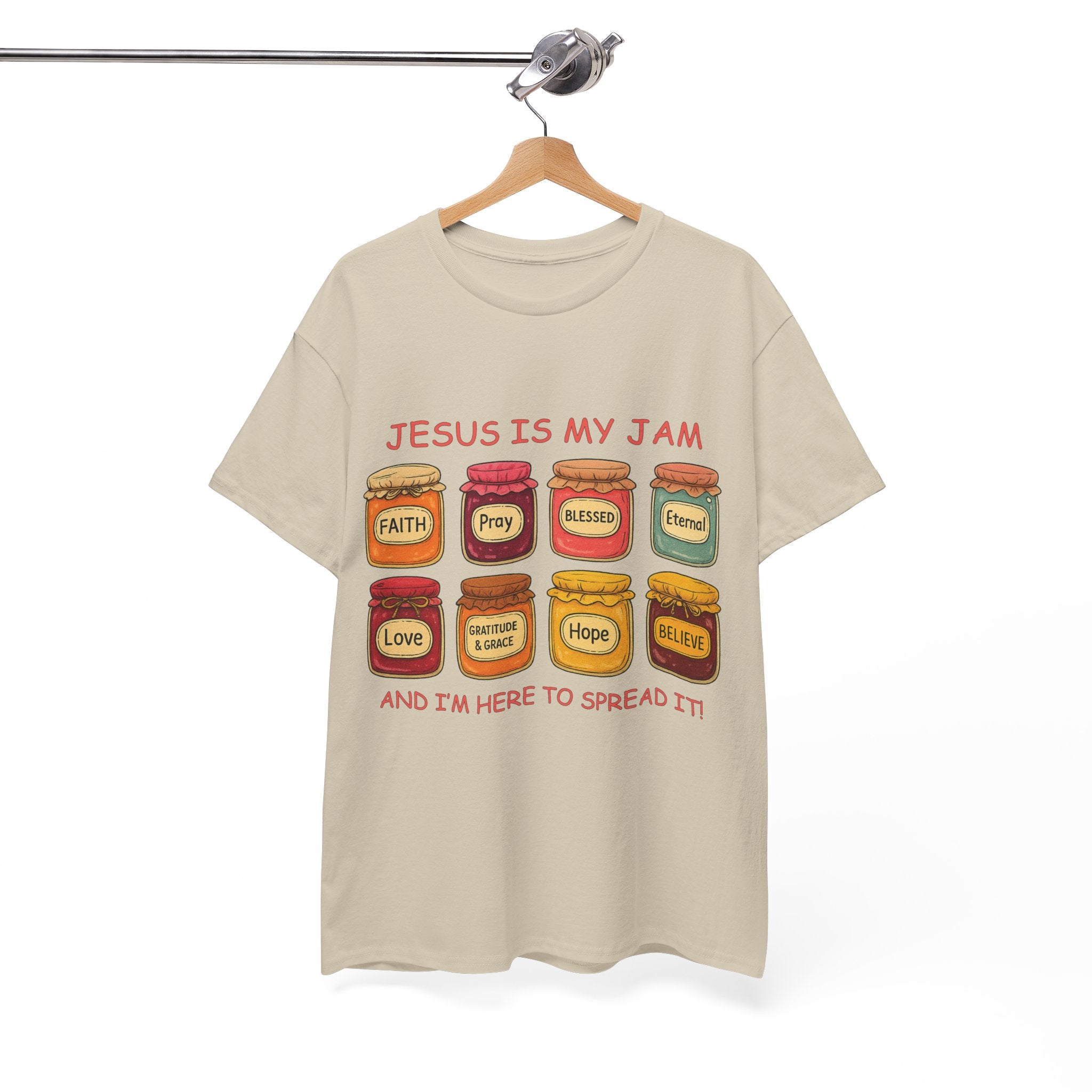 Jesus Is My Jam T-Shirt — Christian Faith Jam Jar Unisex Cotton Tee