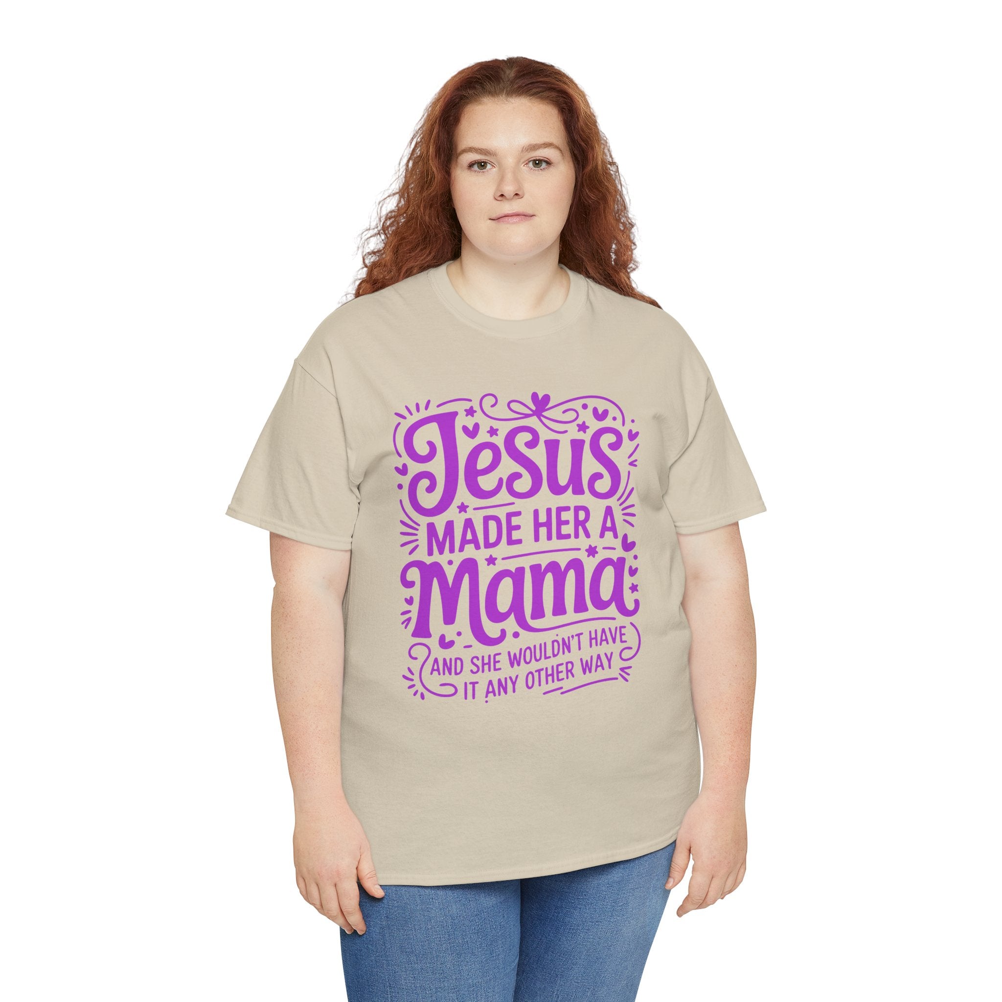 Jesus Made Her a Mama — Christian MamaUnisex Cotton T-Shirt