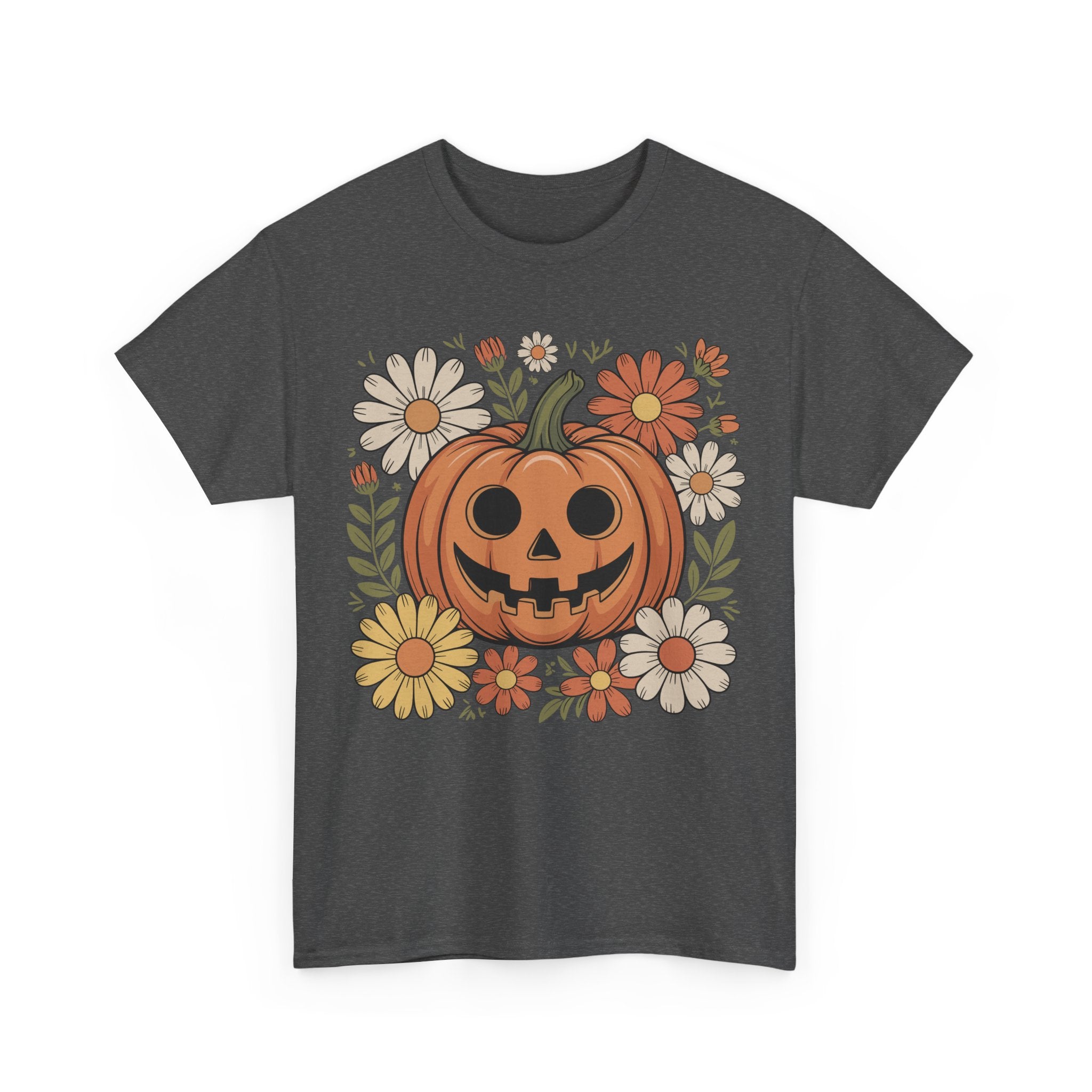 Halloween Pumpkin Unisex Cotton Tee