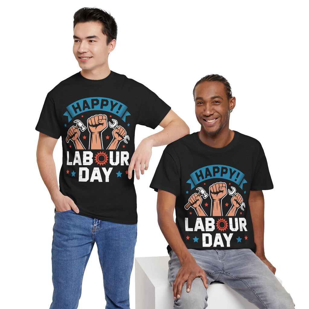 Happy US Labour Day Unisex Heavy Cotton T-Shirt