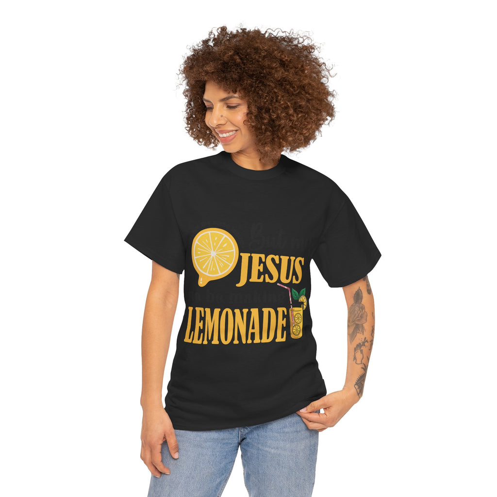 Jesus Lemonade Tee — Lemon Slice & Glass Graphic Christian Unisex Cotton T-Shirt