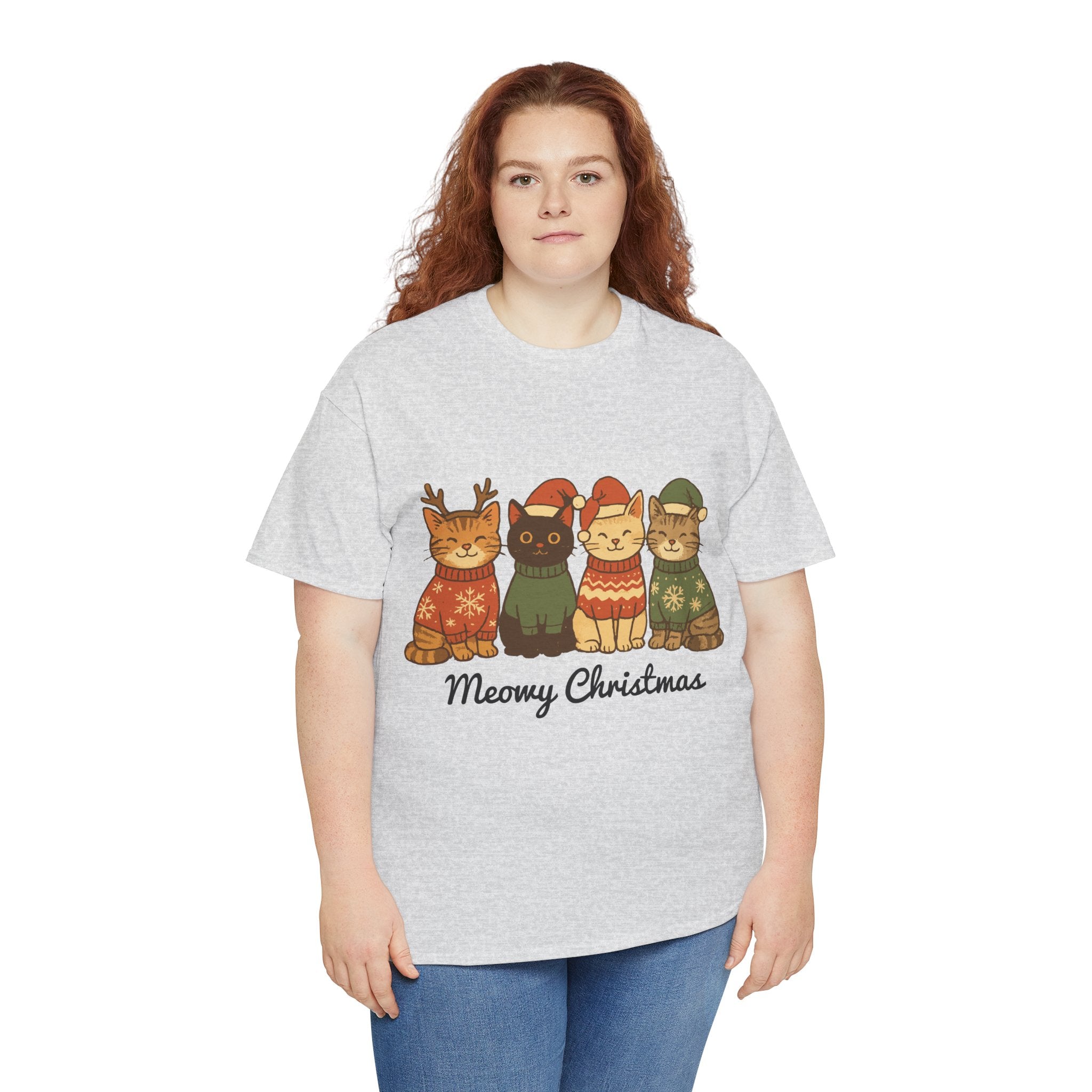 Christmas Cats Unisex Cotton Tee