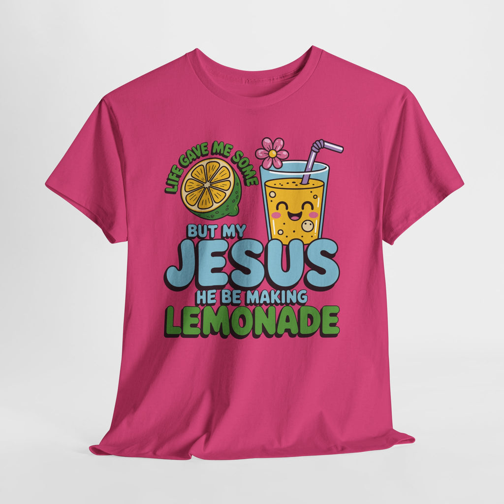 Christian Lemonade T‑Shirt — "Life Gave Me Some Lemons, My Jesus Makes Lemonade"Unisex Cotton Tee