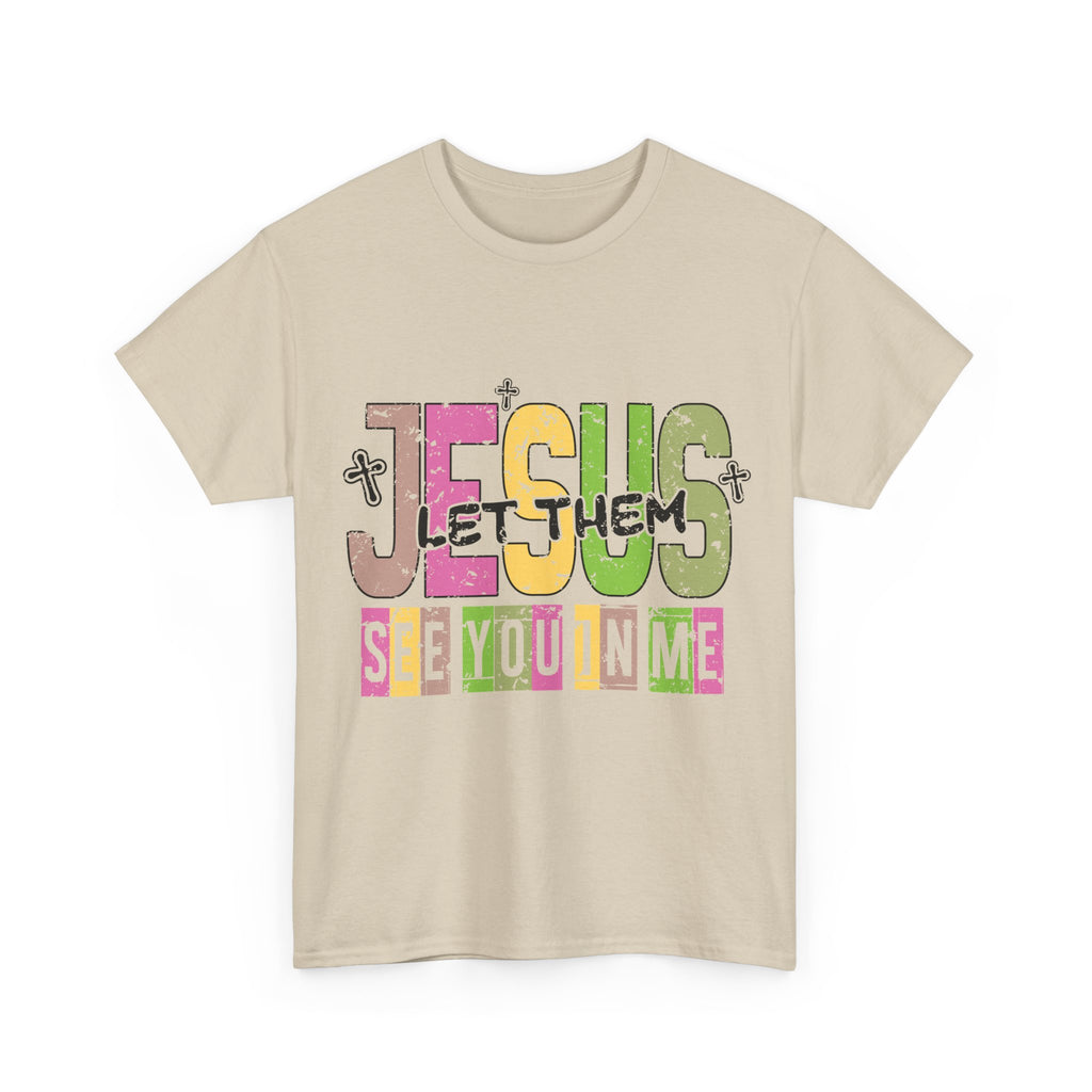 Jesus ‘See You In Me’ Distressed Pastel Unisex Cotton T-Shirt