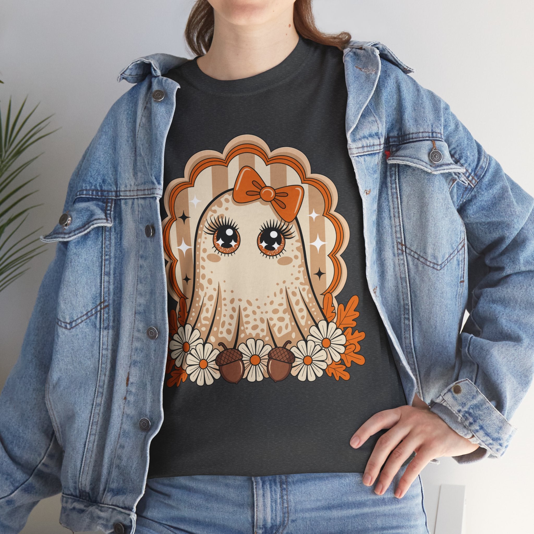 Ghost and Daisies Unisex Cotten Tee