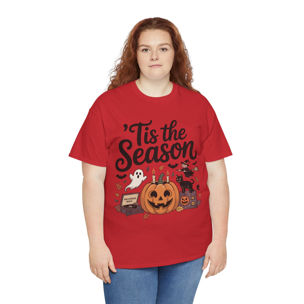 Holiday Season Unisex Cotton T-Shirt - Tis the Season Design