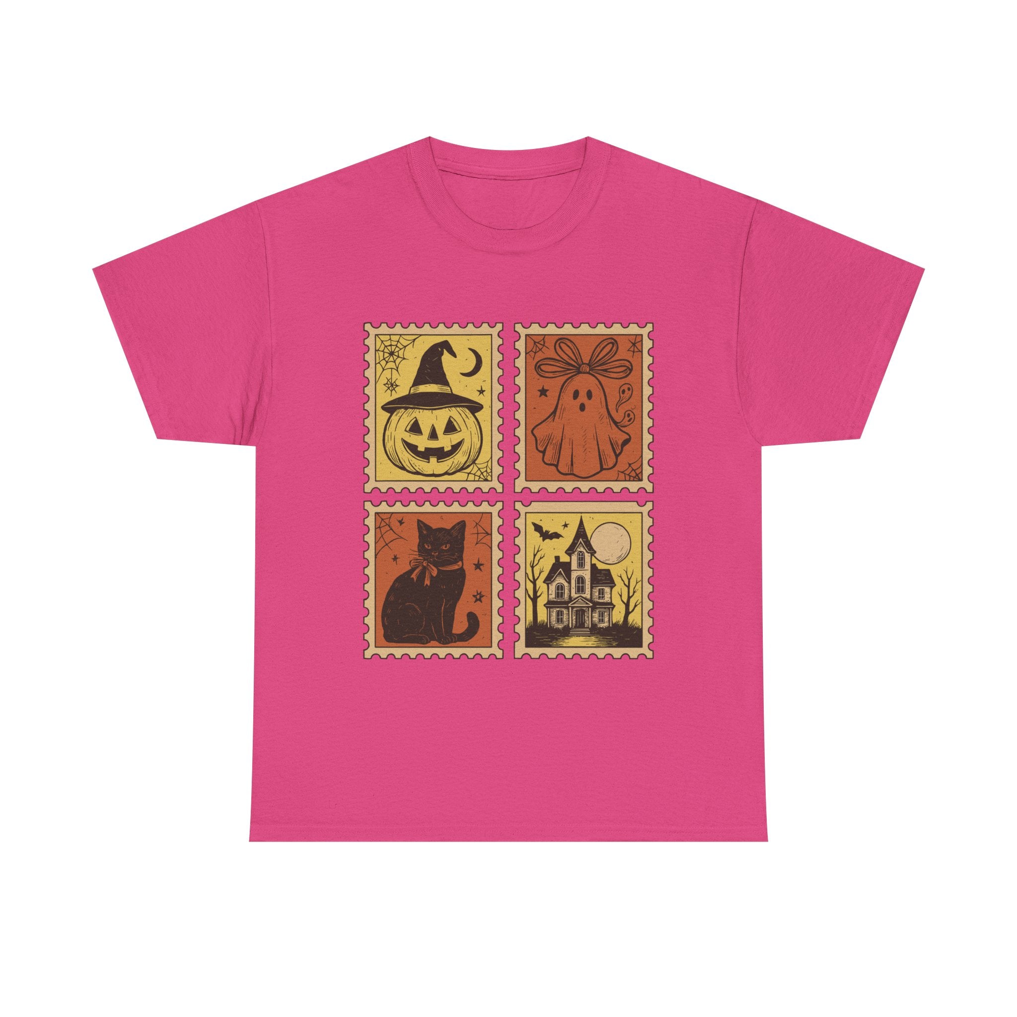 Halloween Stamp Design Unisex Heavy Cotton Tee