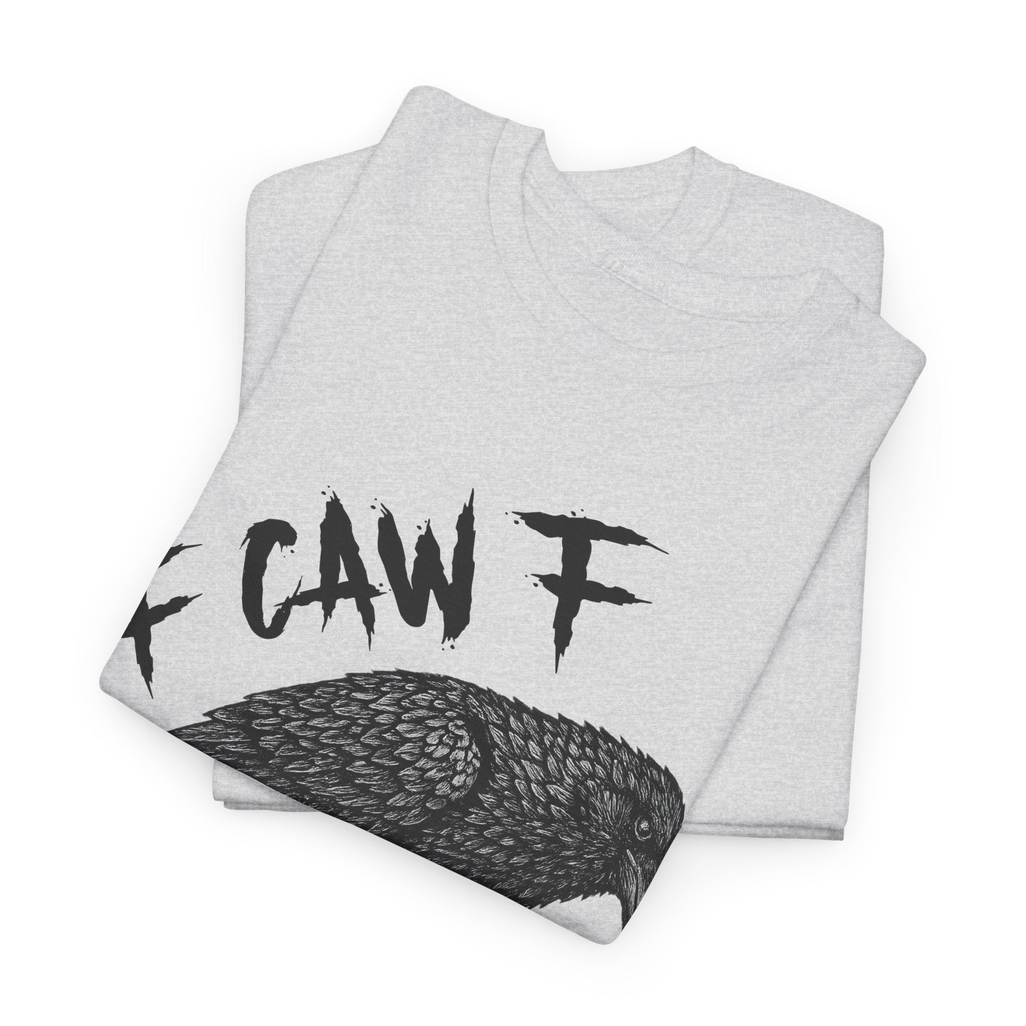 Gothic Crow & Skull T-Shirt — Dark Gothic Skull Unisex Cotton Tee