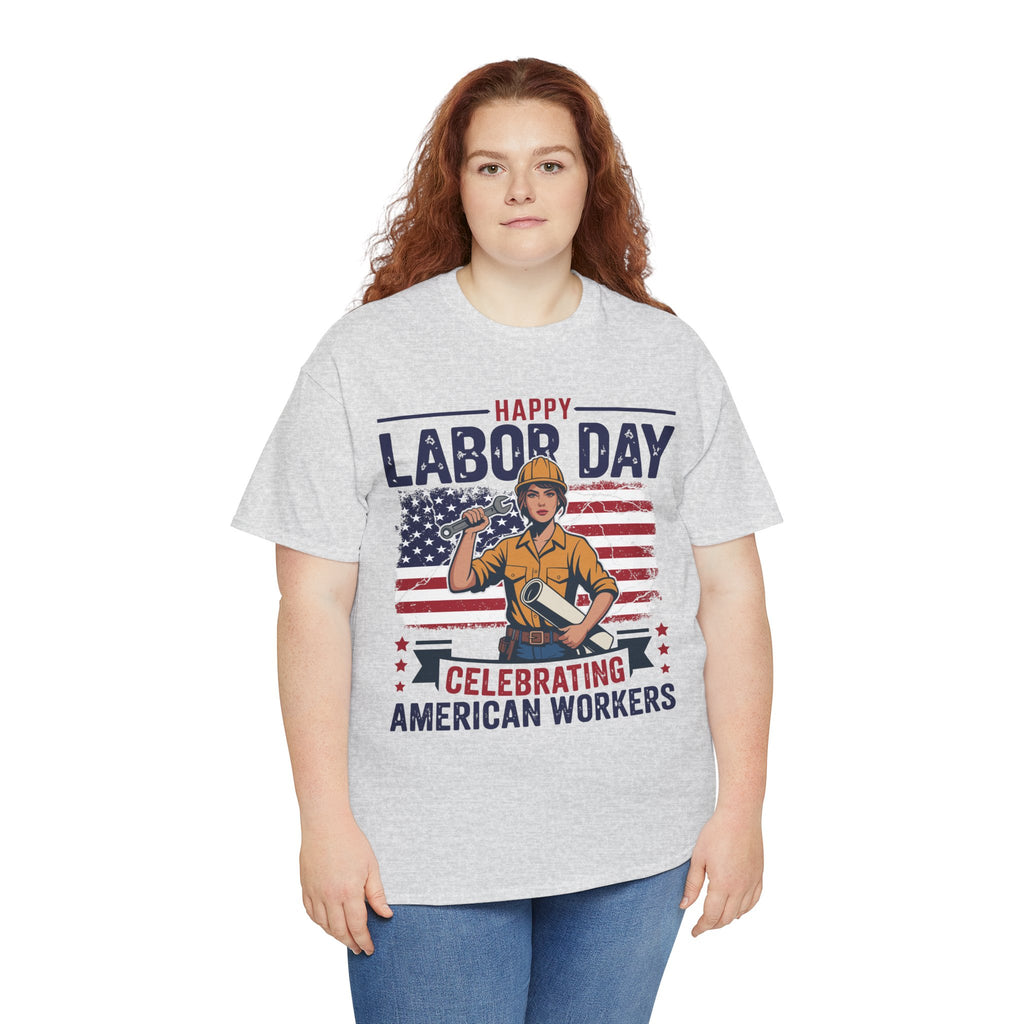 Happy US Labour Day T-Shirt - Unisex Heavy Cotton Tee