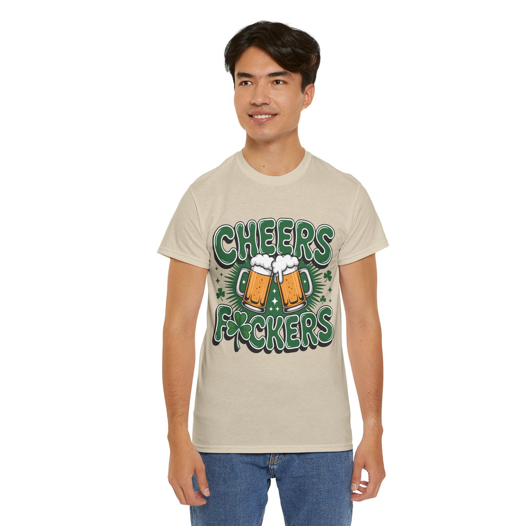 Cheers Fockers Beer Clinking Mugs Unisex Cotton T-Shirt