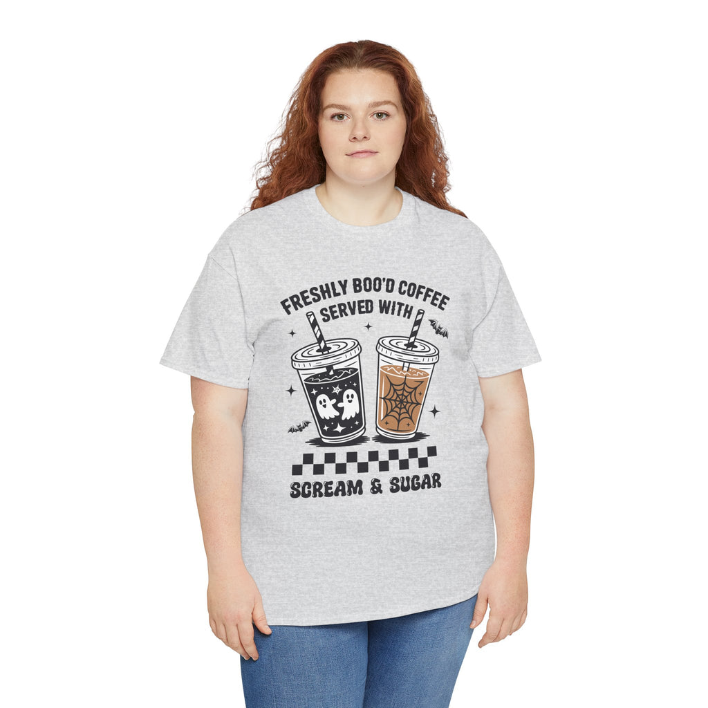 Halloween Iced Coffee Unisex Cotton Tee