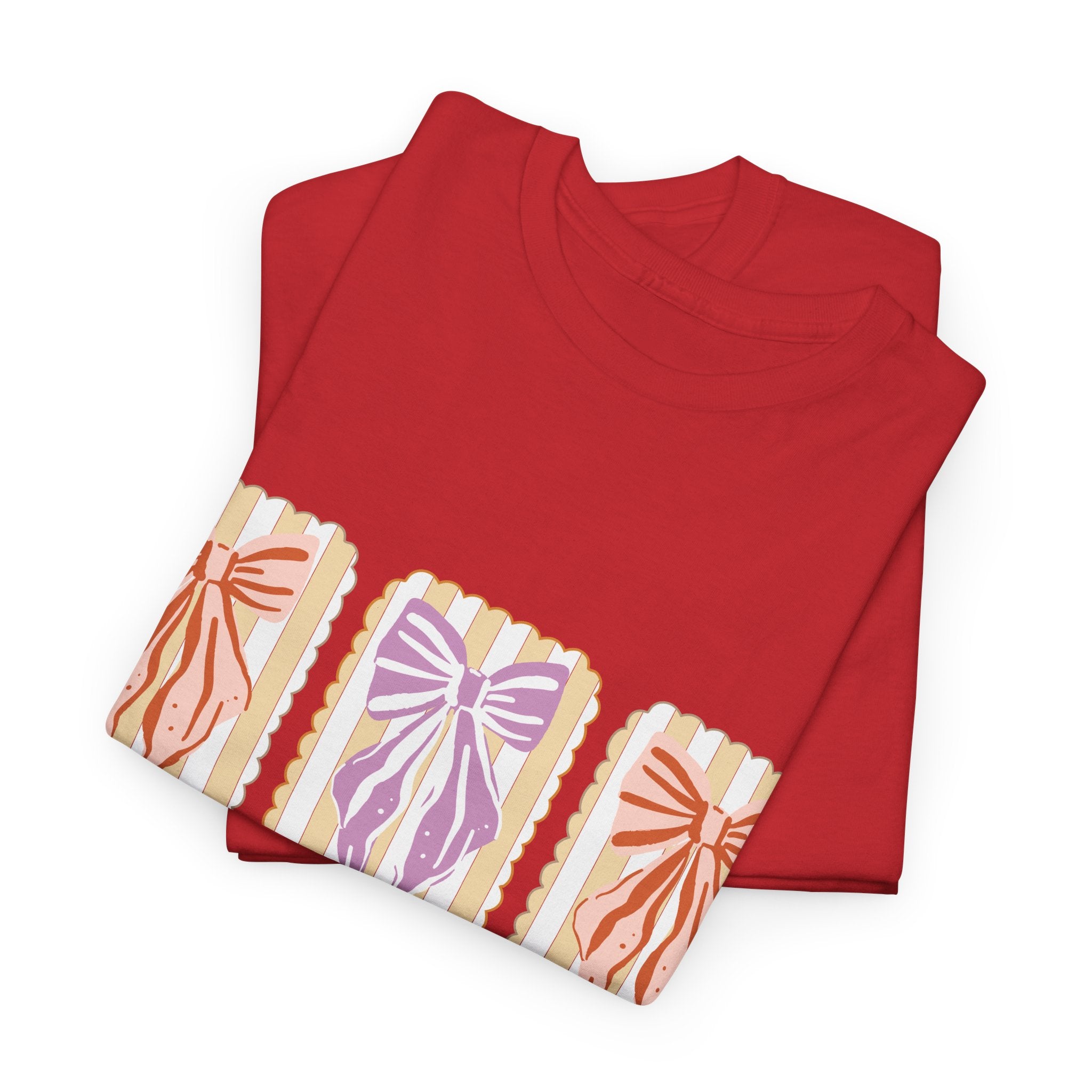 Thankful Grateful Blessed Fall Tee — God Is Faithful Pastel Bows..Unisex Cotton Tee