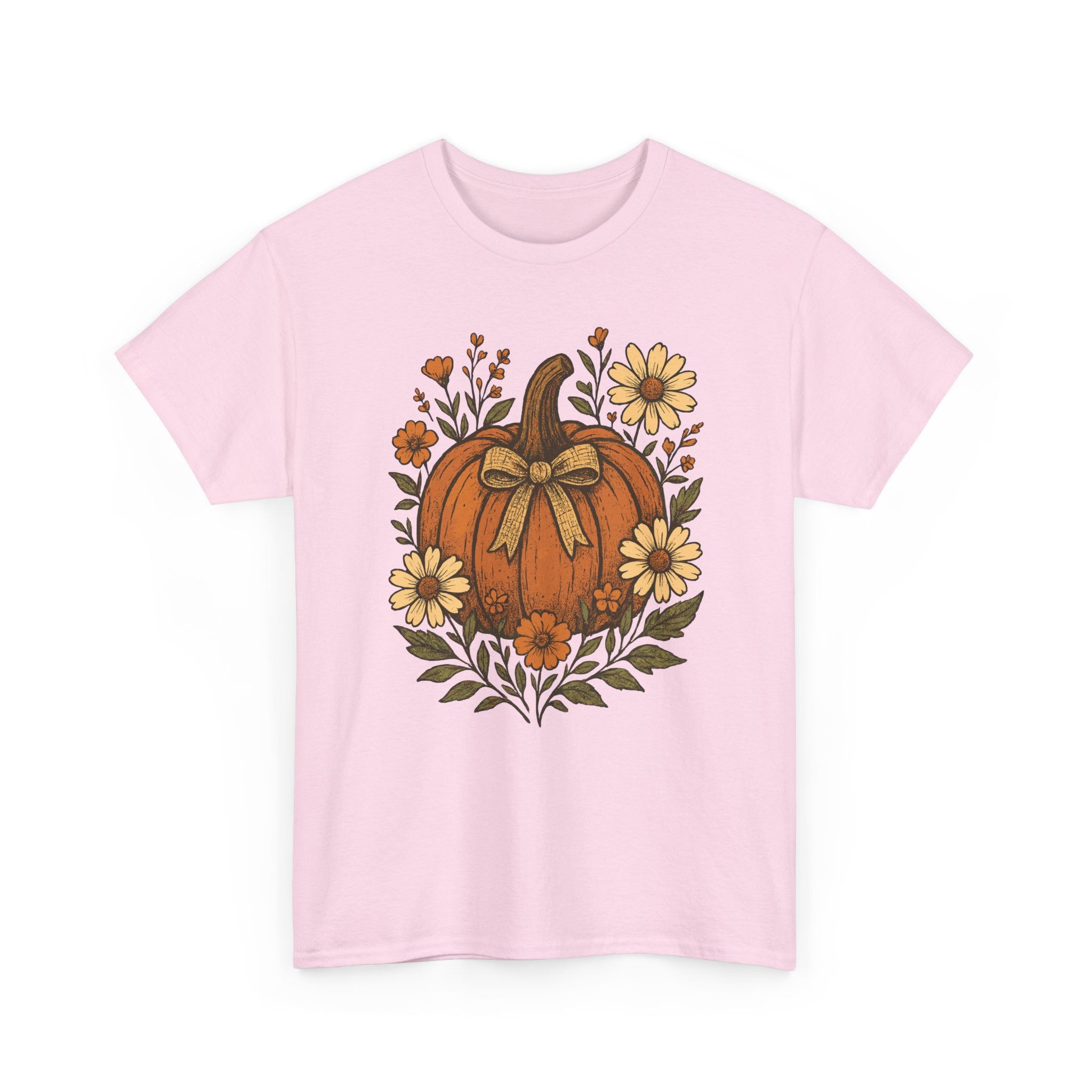 Pumpkin Daisy Unisex Cotton Tee