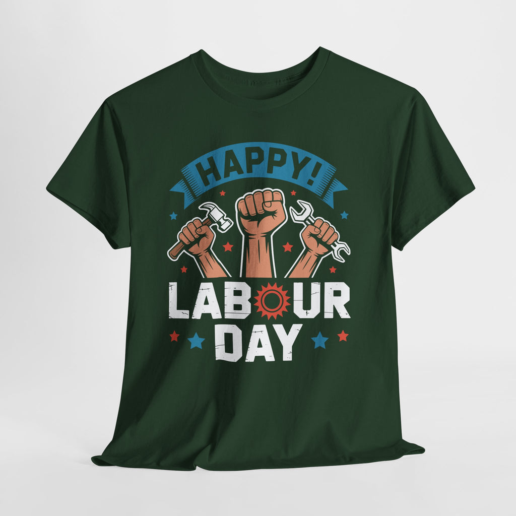Happy US Labour Day Unisex Heavy Cotton T-Shirt