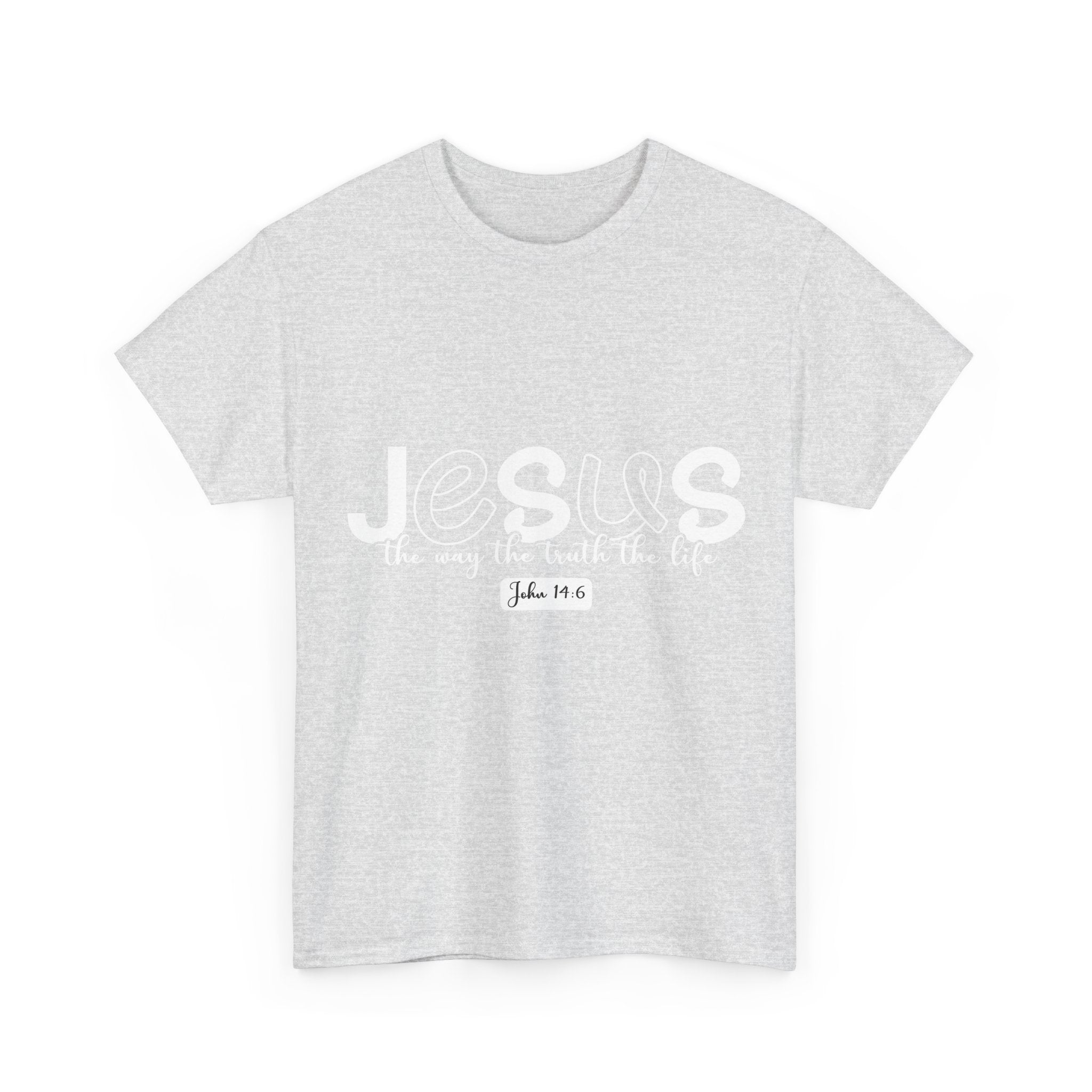 John 14:6 Christian Tee — Minimalist Script Faith T-Shirt