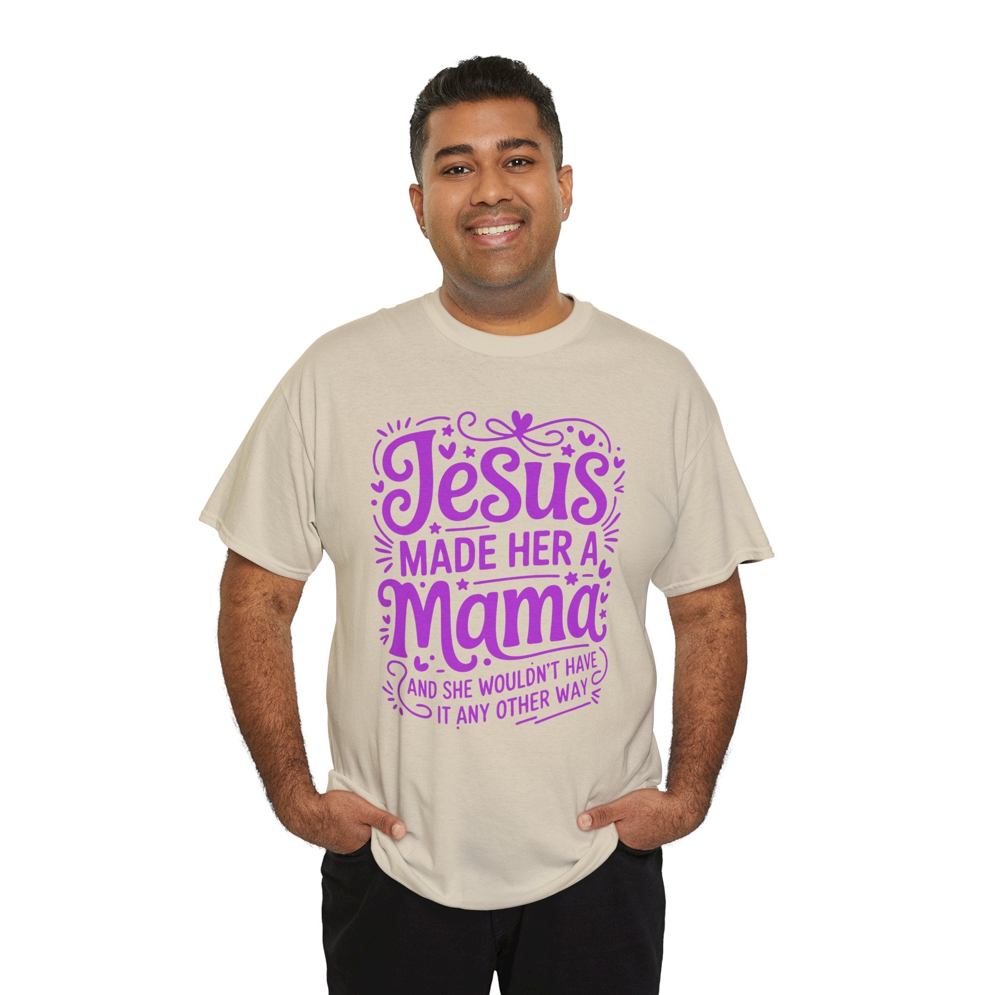 Jesus Made Her a Mama — Christian MamaUnisex Cotton T-Shirt