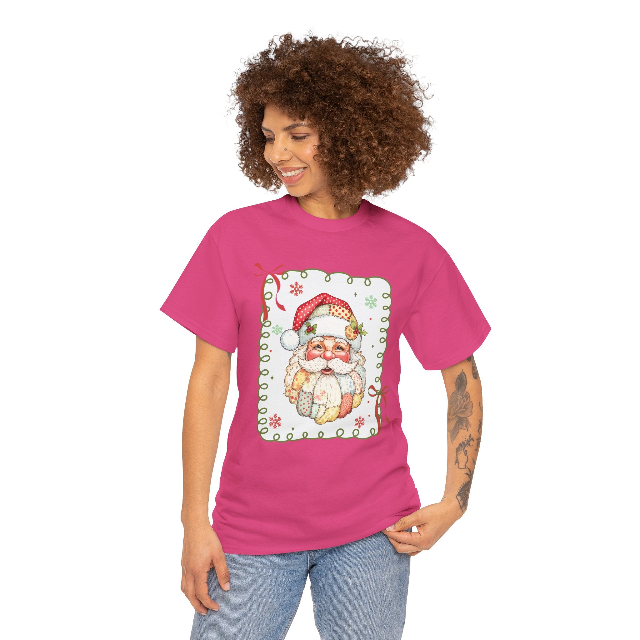 Santa Vintage Unisex Cotton Tee