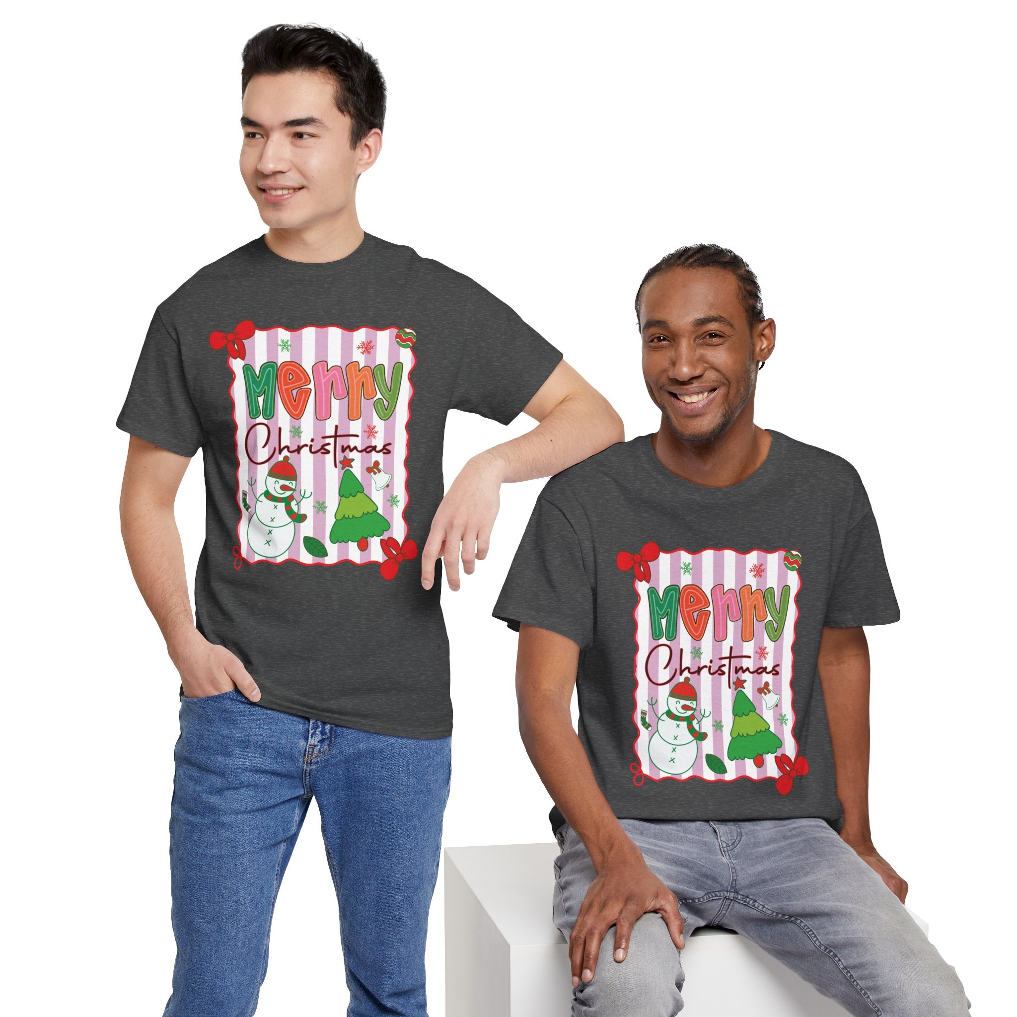 Christmas Snowman Unisex Cotton Tee