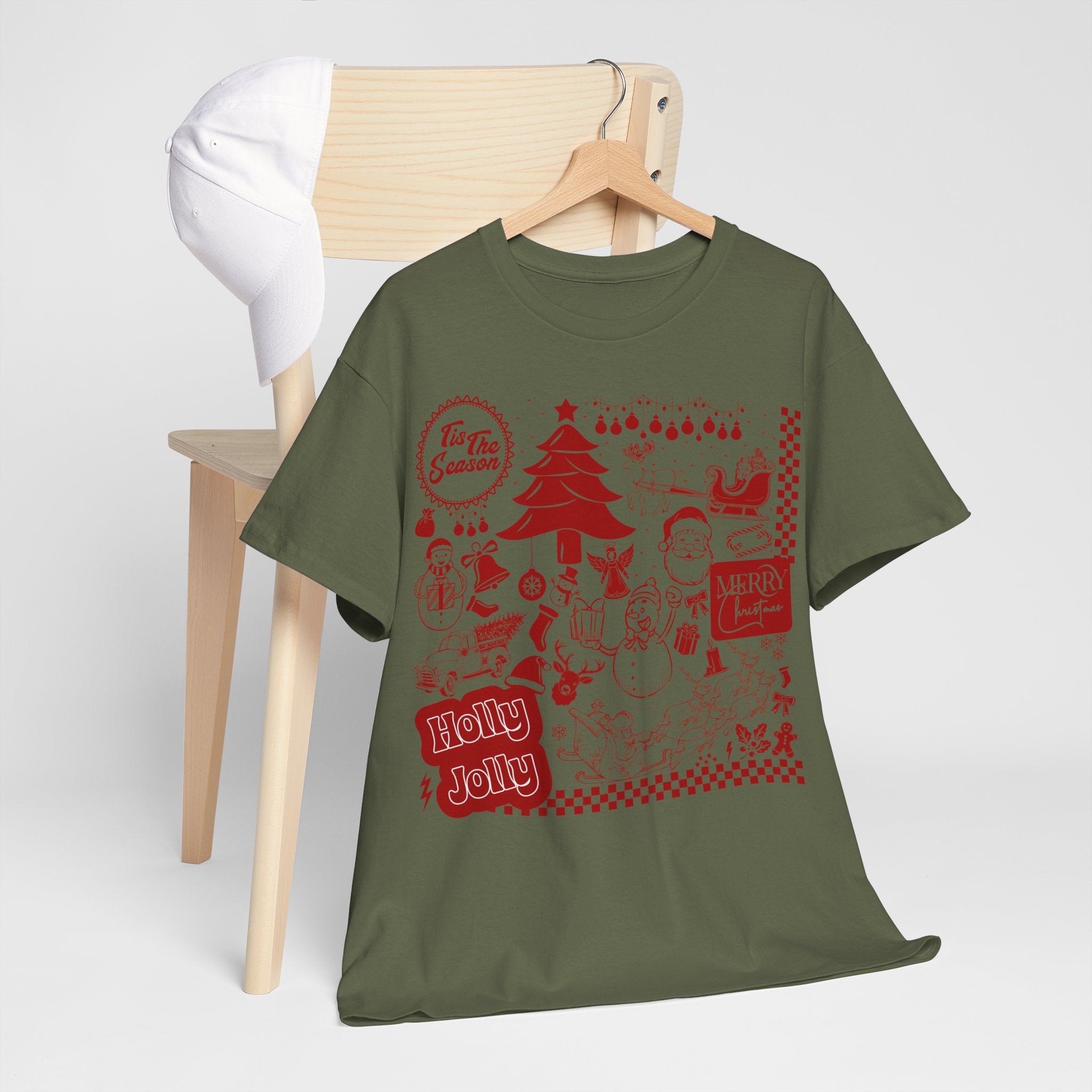 Christmas Festive Unisex Cotton T-shirt