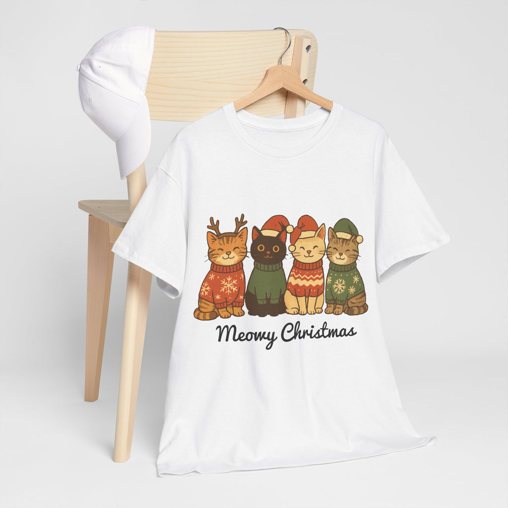 Christmas Cats Unisex Cotton Tee