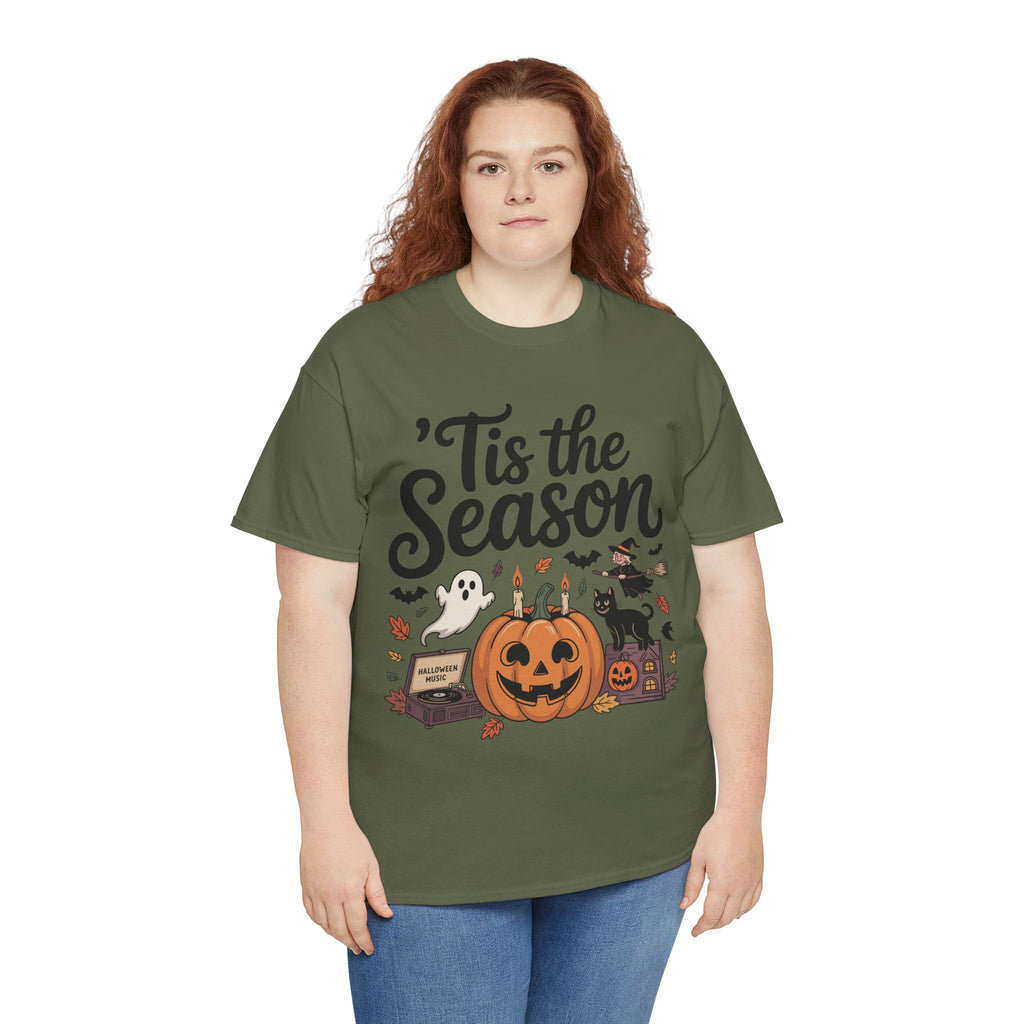 Holiday Season Unisex Cotton T-Shirt - Tis the Season Design