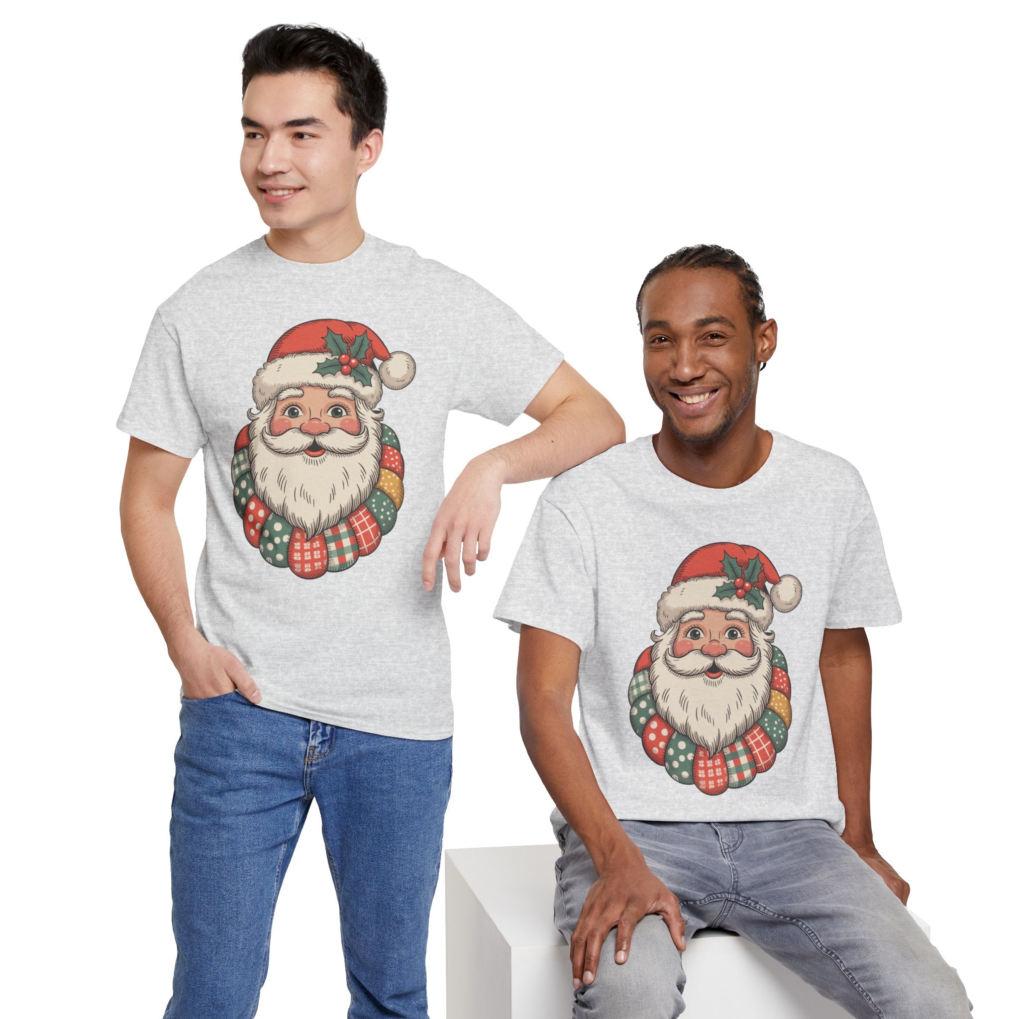 Vintage Santa Unisex Cotton Tee